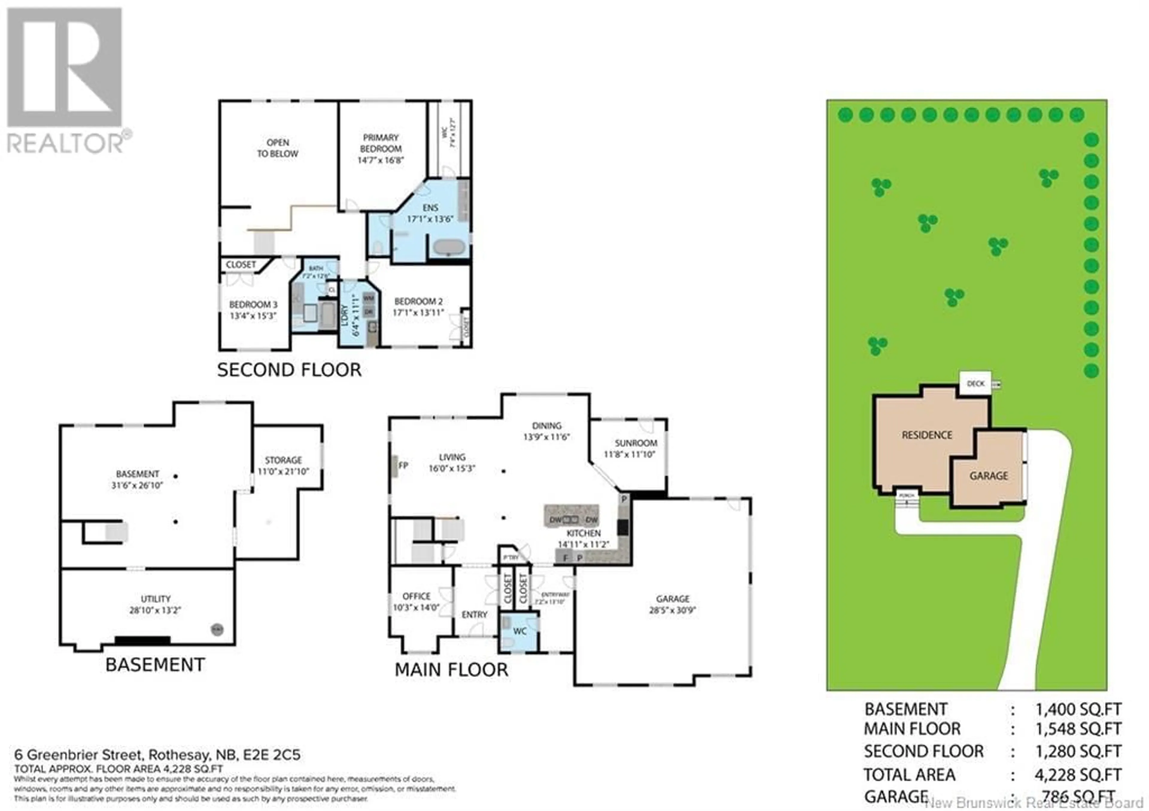 Floor plan for 6 GREENBRIER STREET, Rothesay New Brunswick E2E0Y8