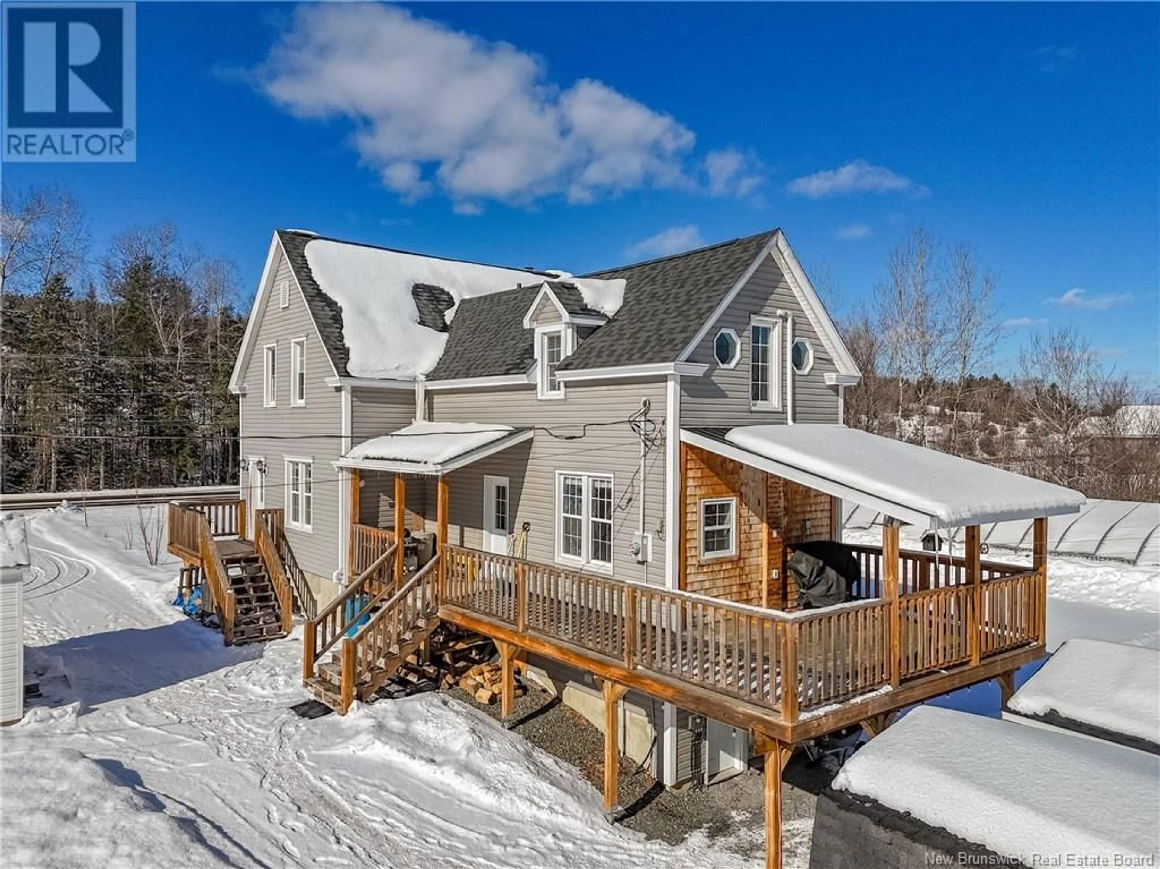 A pic from outside/outdoor area/front of a property/back of a property/a pic from drone, mountain view for 1322 ROUTE 148, Durham Bridge New Brunswick E6C1K4