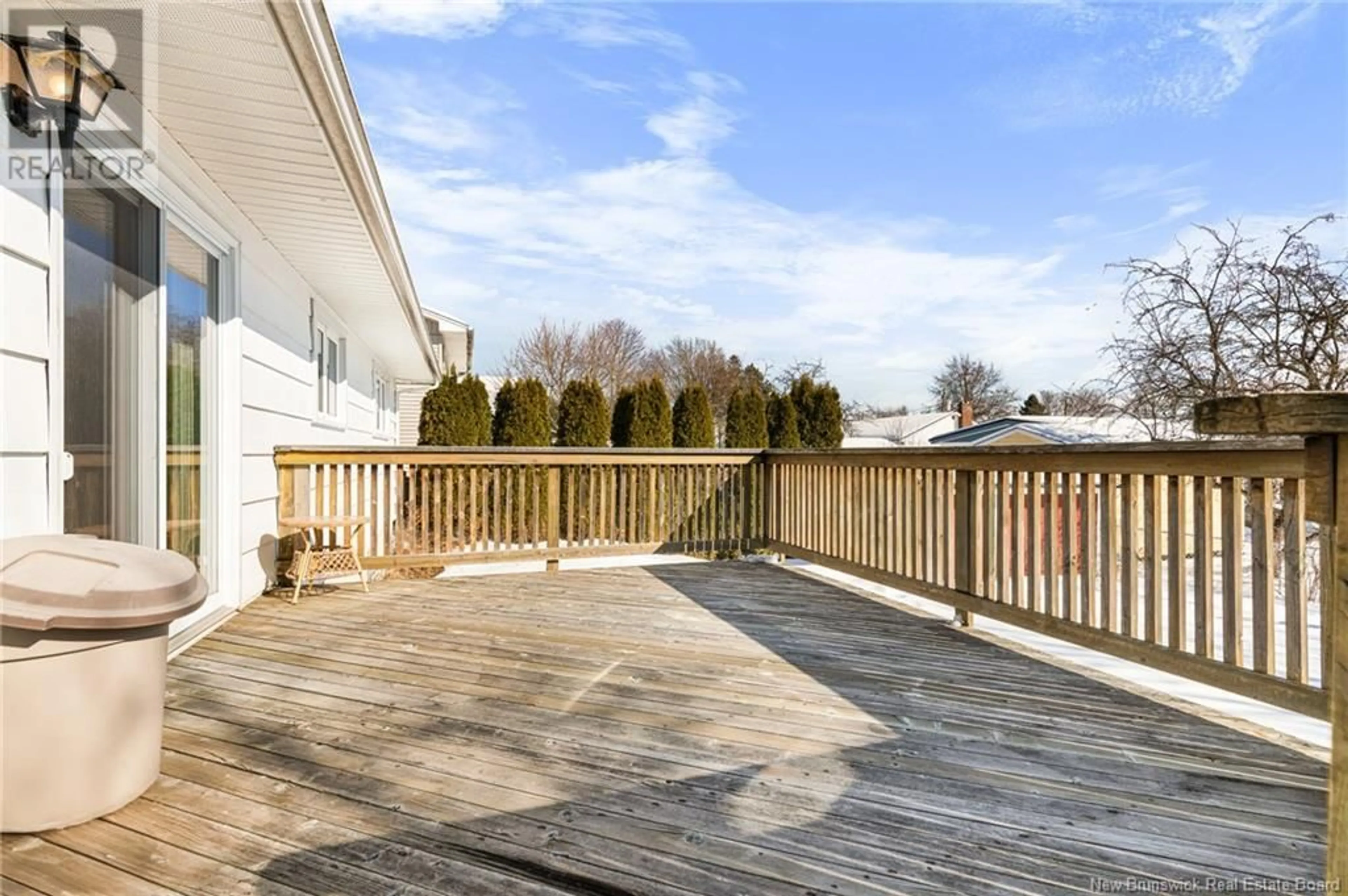 Patio, water/lake/river/ocean view for 38 Rosewood Crescent, Moncton New Brunswick E1E1M6