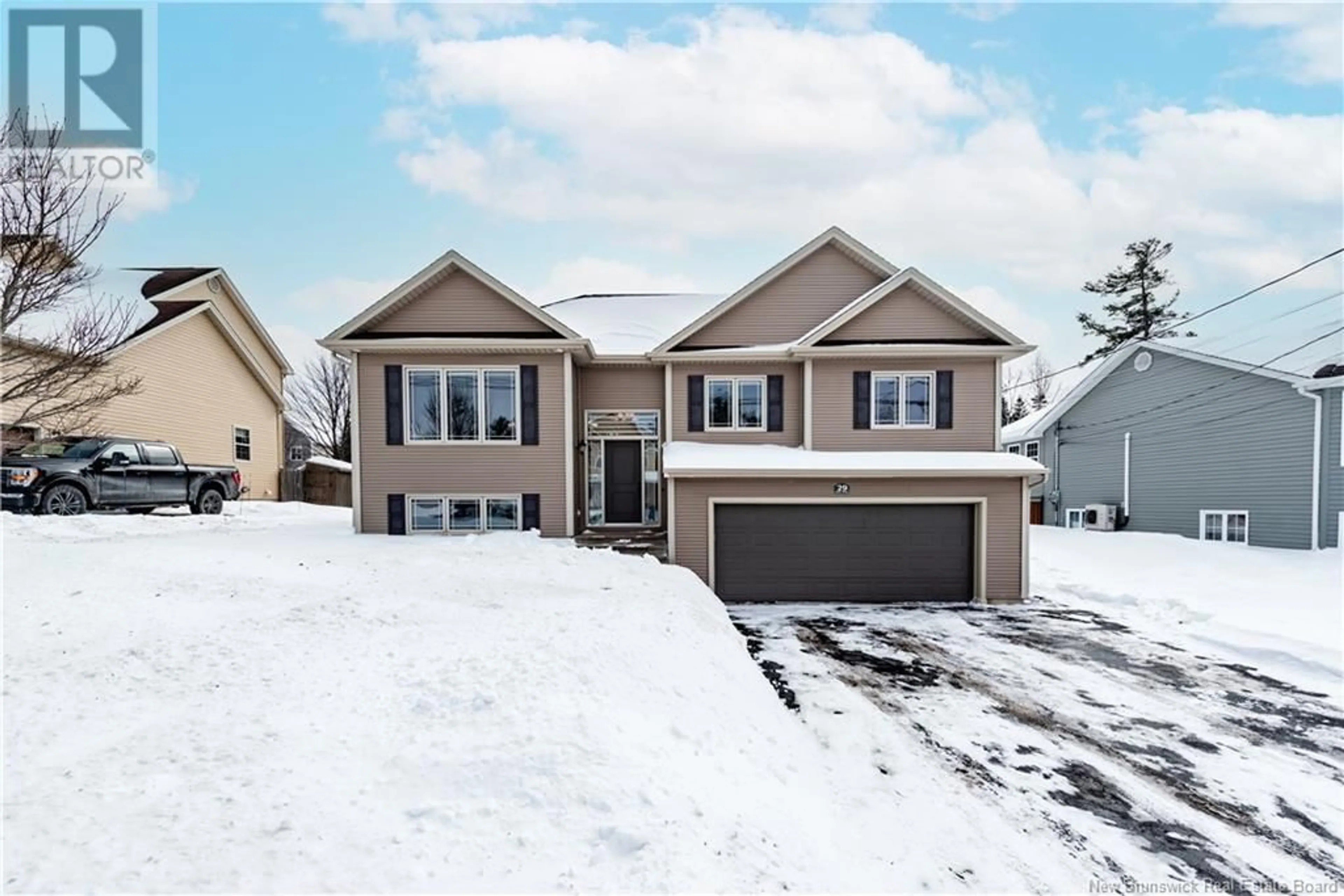 Home with vinyl exterior material, street for 29 Bliss Noiles Street, Dieppe New Brunswick E1A0W7