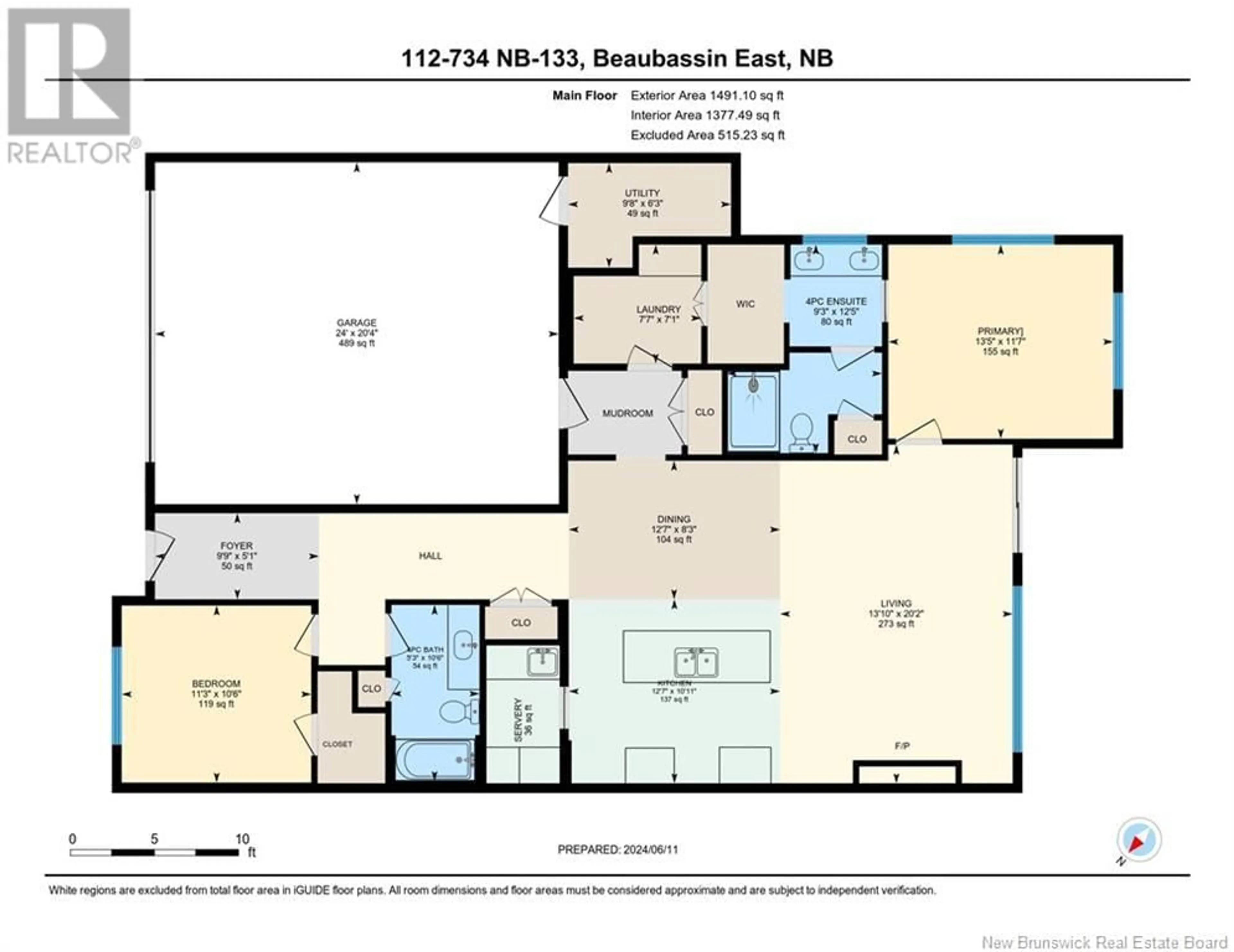 Floor plan for 112 - 724 ROUTE 133, Shediac New Brunswick E4P5A3