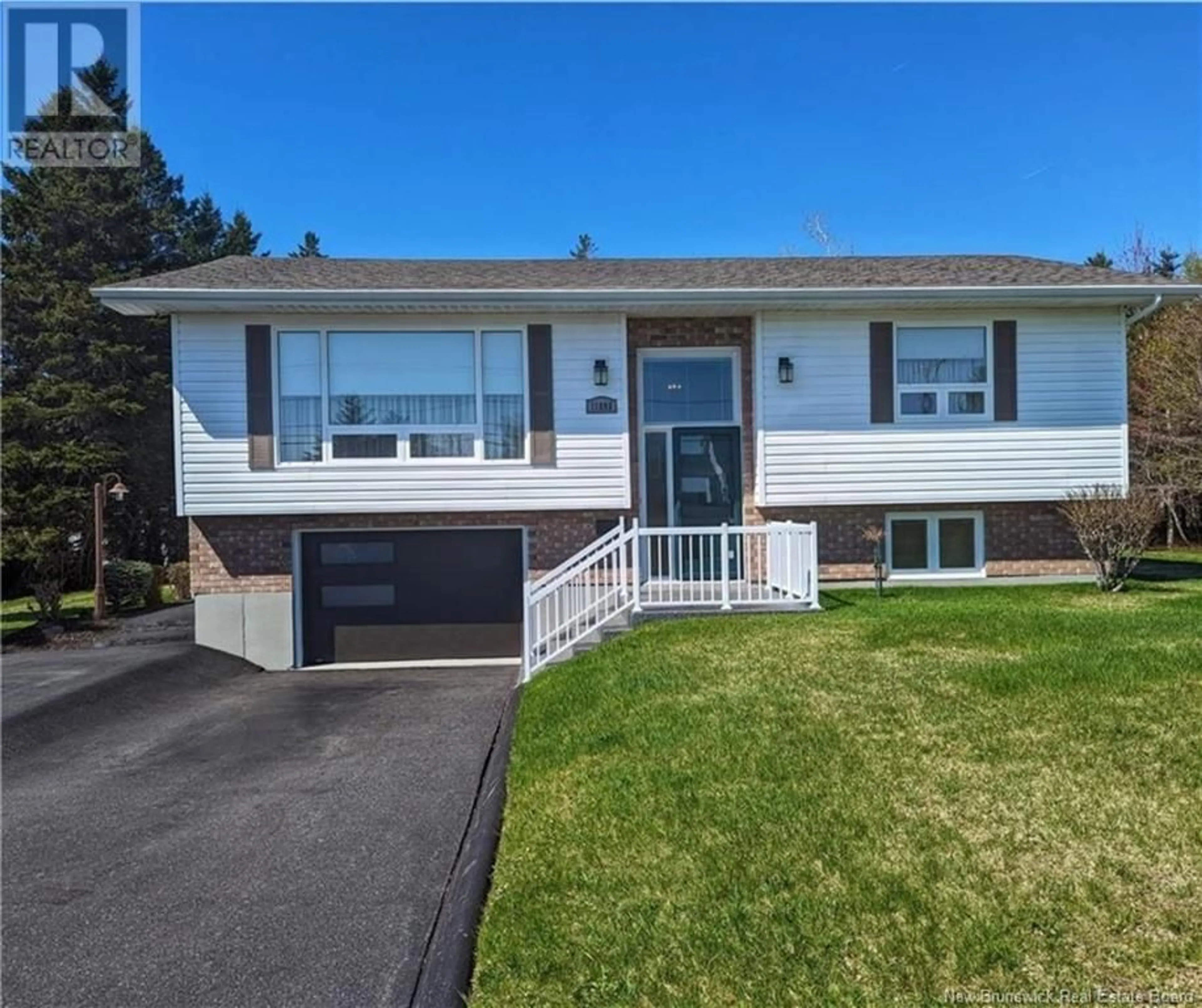 Home with vinyl exterior material, street for 11895 ROUTE 11, Village-Blanchard New Brunswick E8P1P9