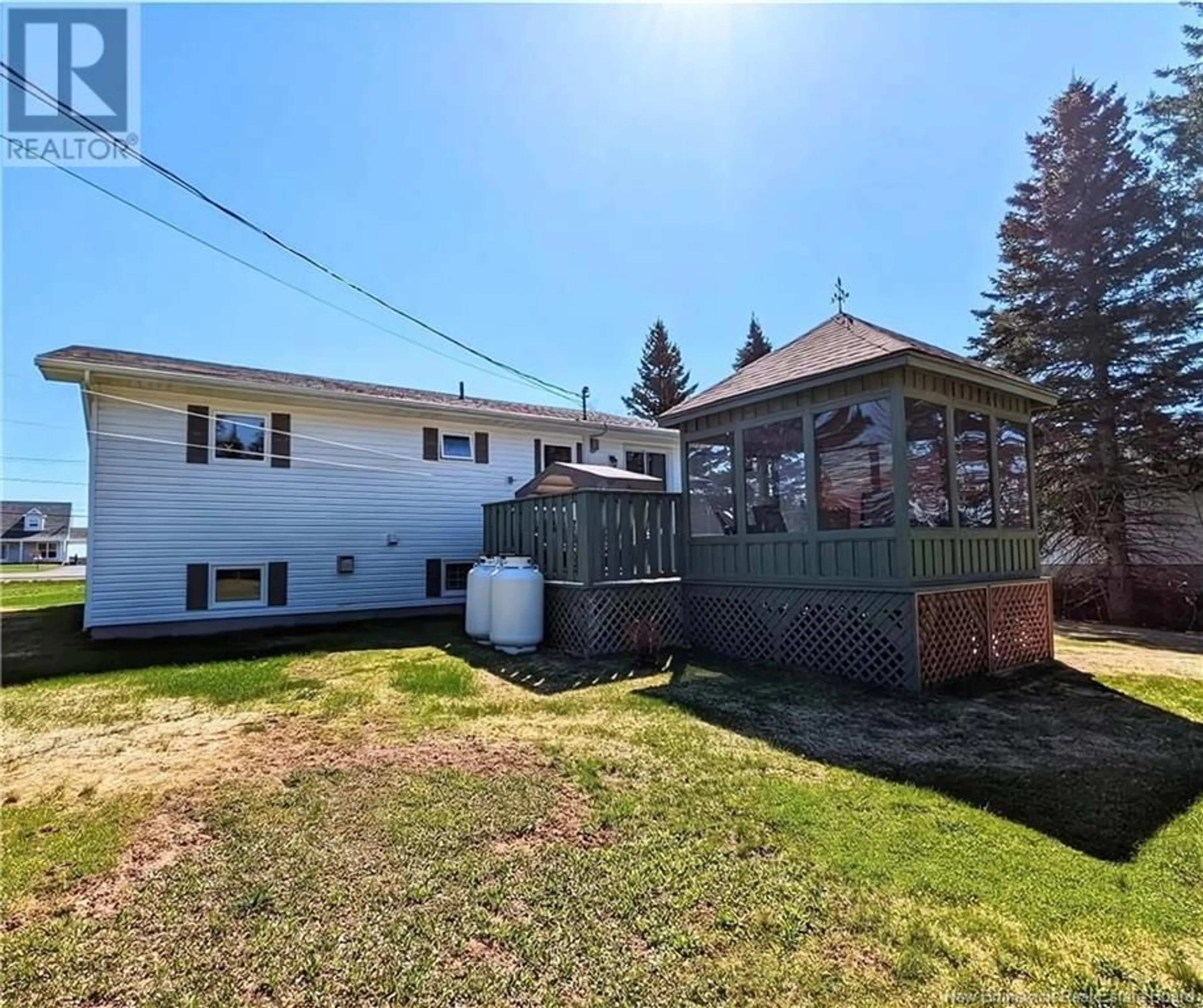 A pic from outside/outdoor area/front of a property/back of a property/a pic from drone, street for 11895 ROUTE 11, Village-Blanchard New Brunswick E8P1P9