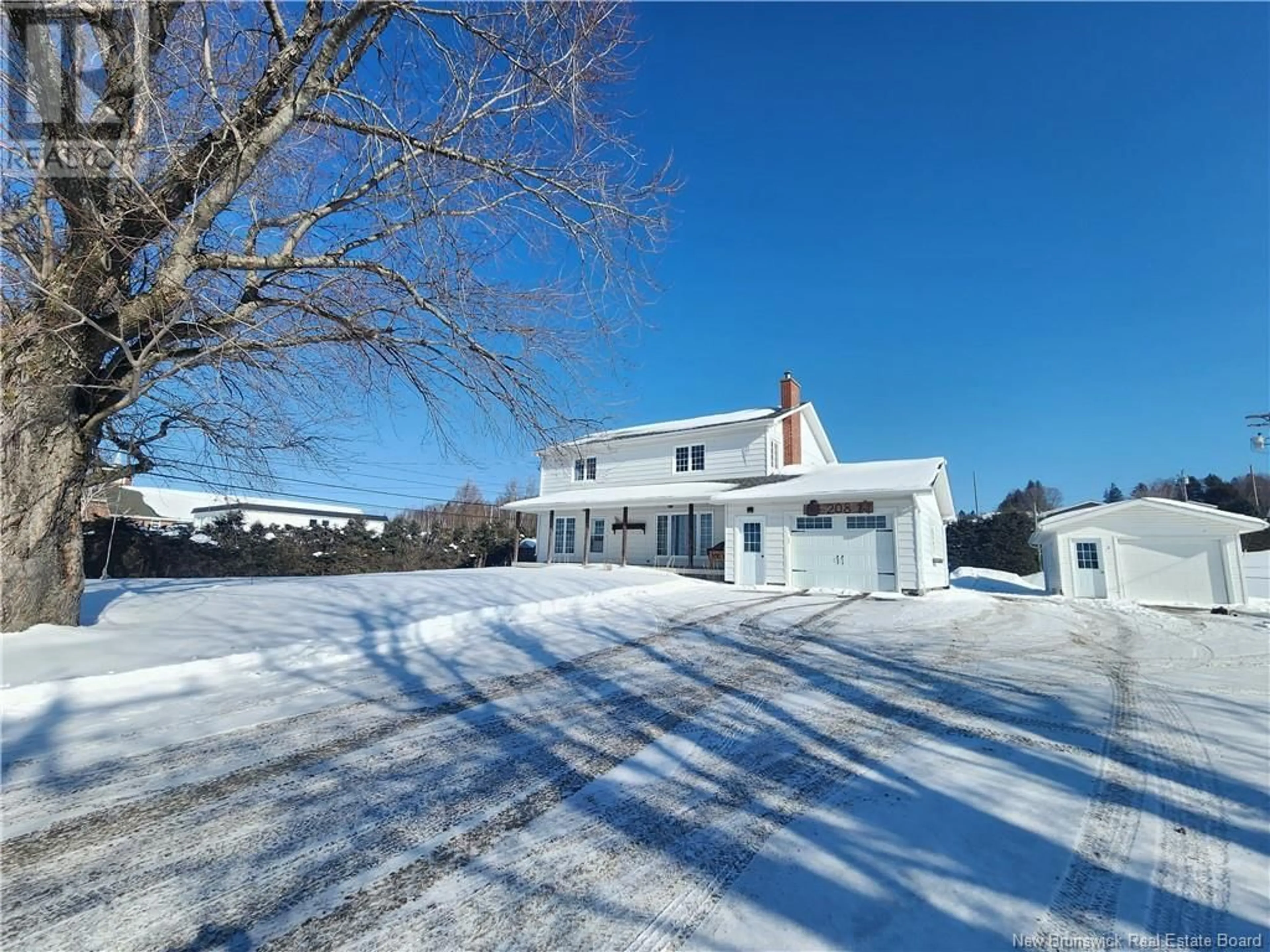 A pic from outside/outdoor area/front of a property/back of a property/a pic from drone, unknown for 208 Rue St-Georges, Grand Falls New Brunswick E3Y1C3