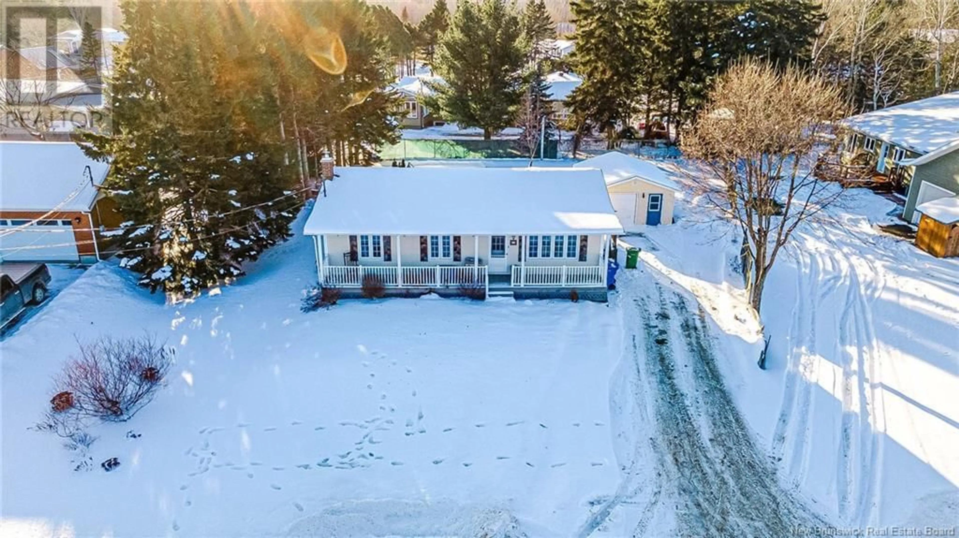 A pic from outside/outdoor area/front of a property/back of a property/a pic from drone, unknown for 11 Highland Drive, Tide Head New Brunswick E3N4L6