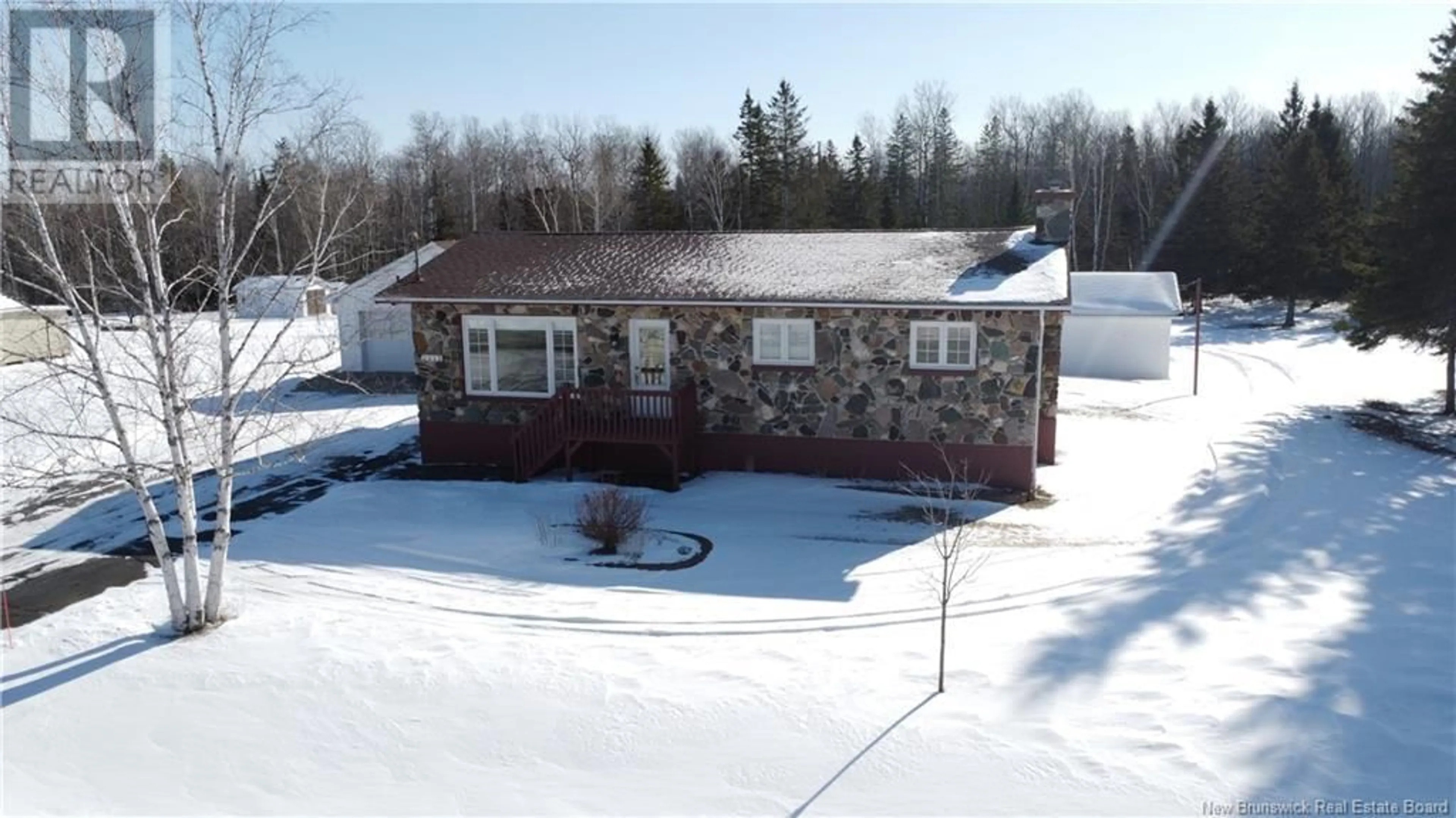 A pic from outside/outdoor area/front of a property/back of a property/a pic from drone, building for 2213 Chemin Sormany, Sormany New Brunswick E8K3B1