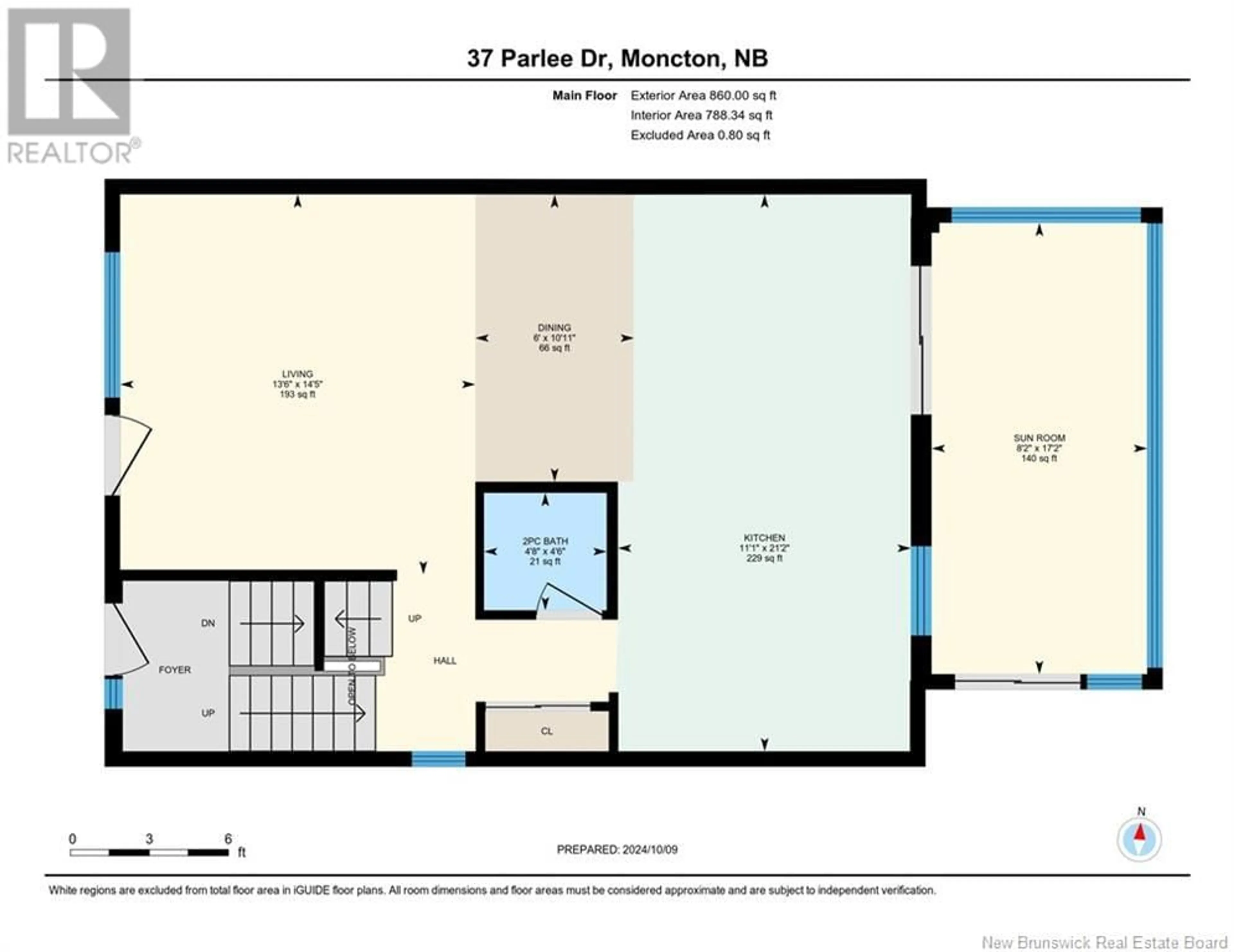 Floor plan for 37 Parlee Drive, Moncton New Brunswick E1E3B2