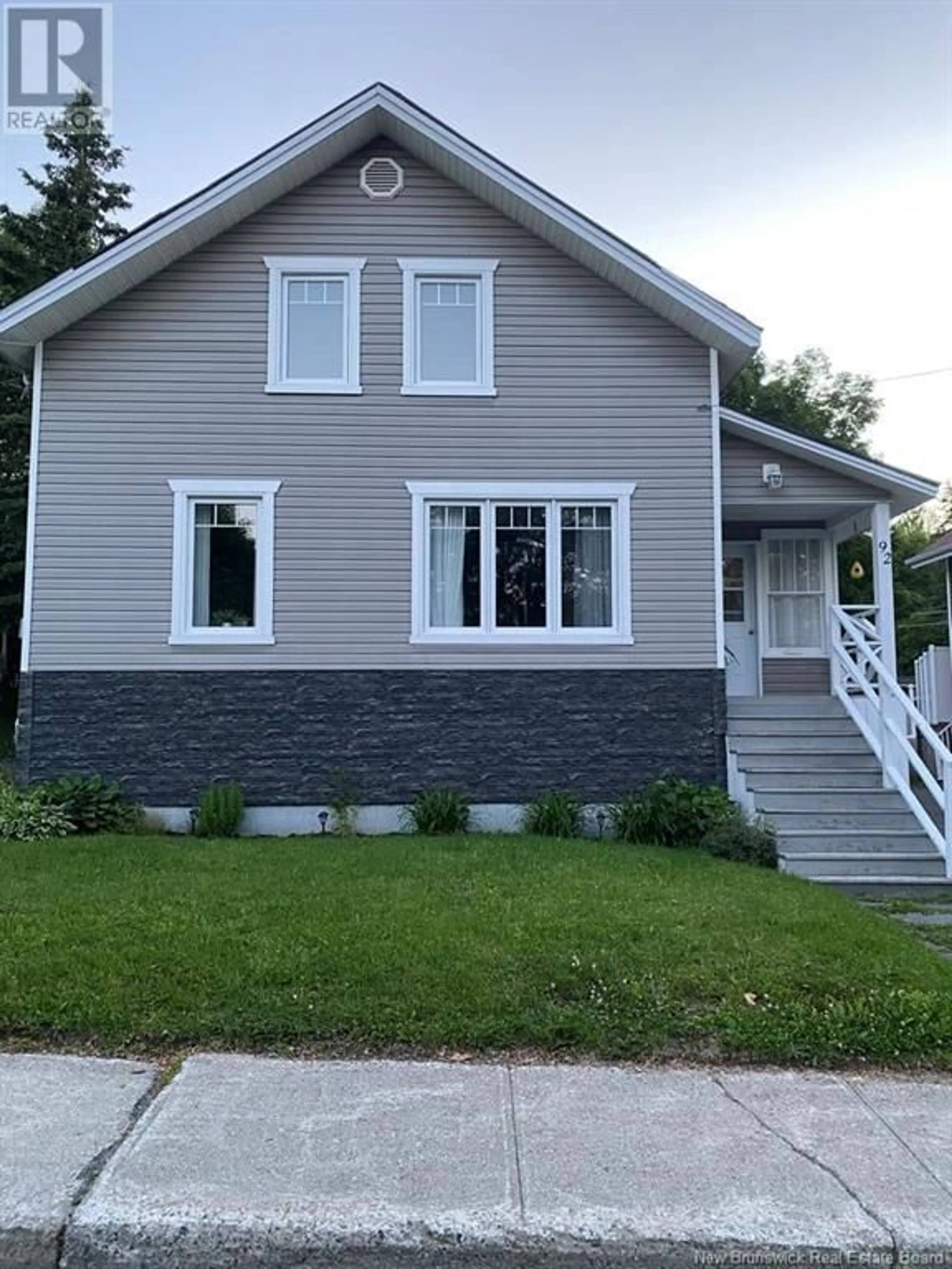 Home with vinyl exterior material, street for 92 Fraser Avenue, Edmundston New Brunswick E3V2B5