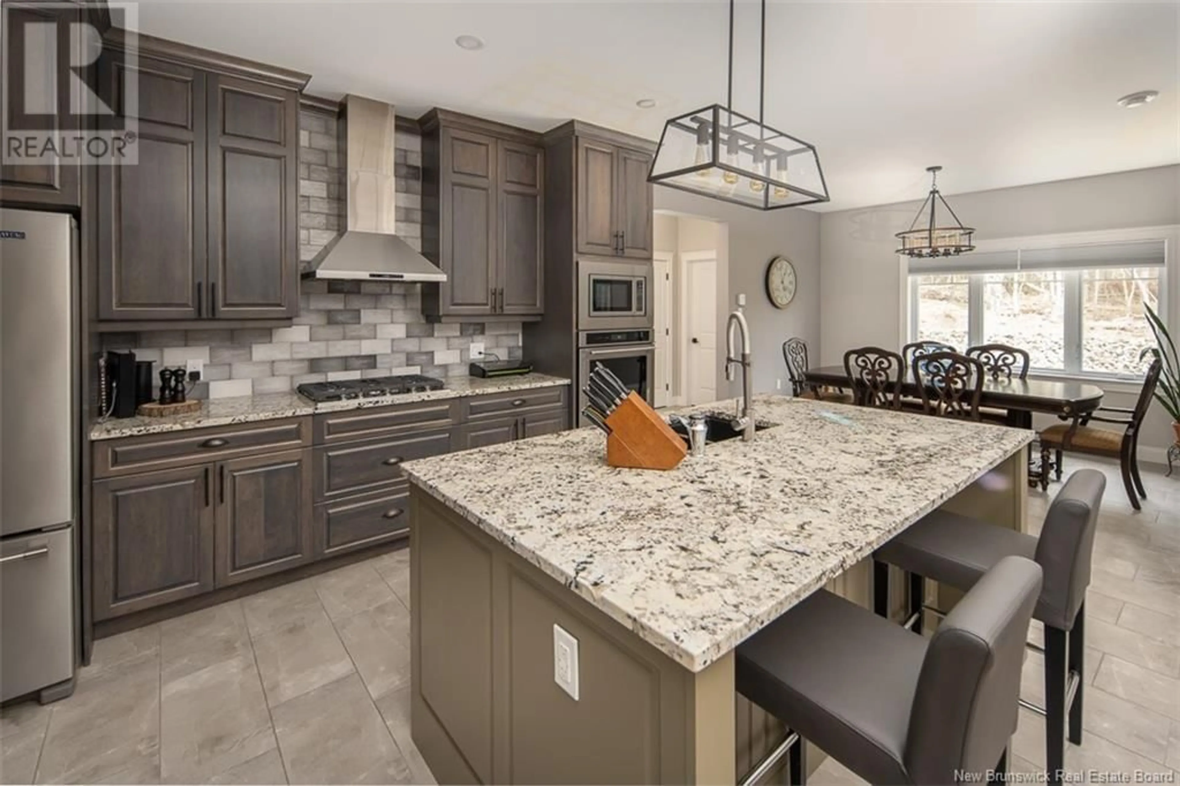 Open concept kitchen, ceramic/tile floor for 9 Leeland Way, Killarney Road New Brunswick E3A5M7