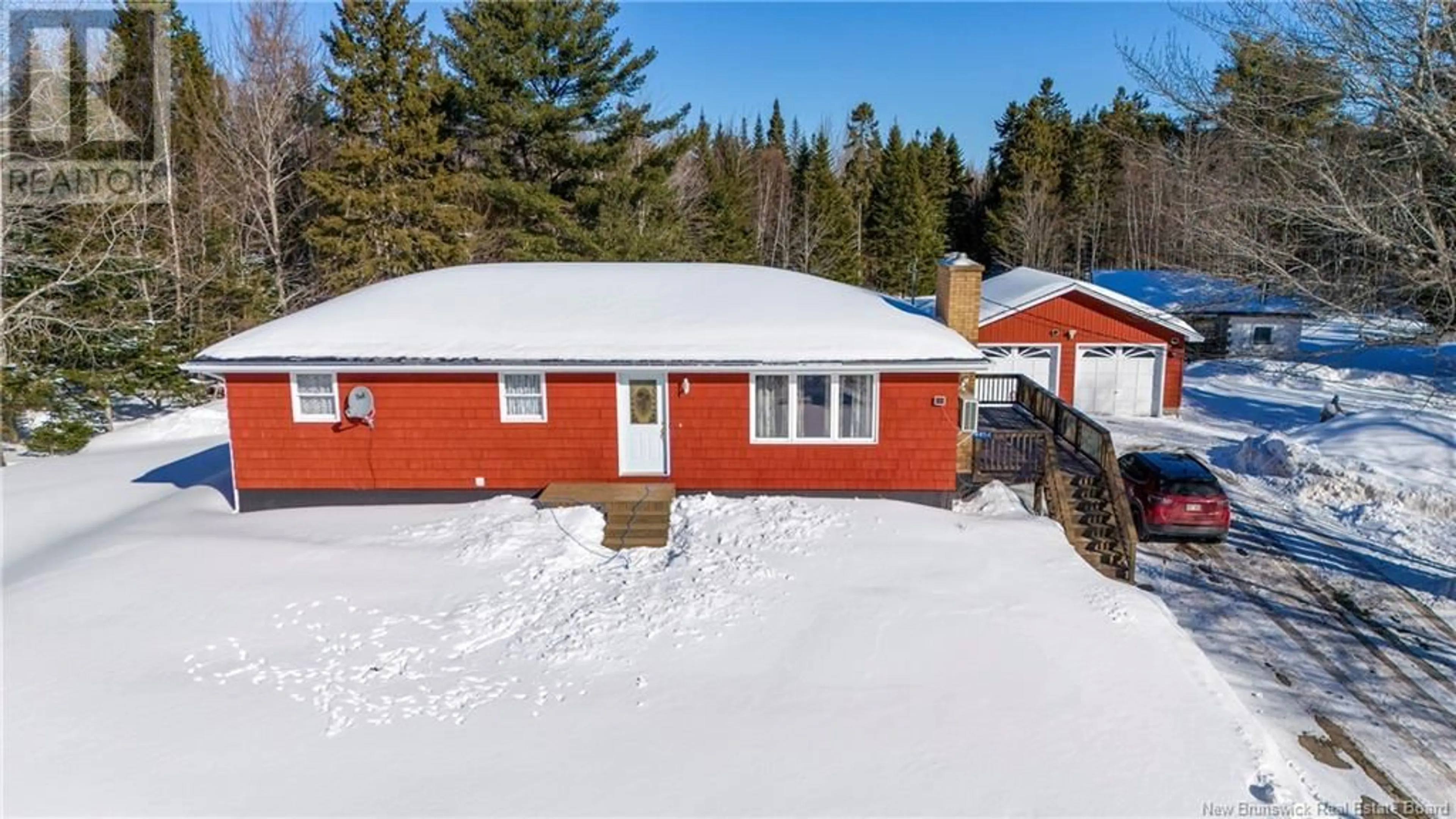 A pic from outside/outdoor area/front of a property/back of a property/a pic from drone, forest/trees view for 4454 505 ROUTE, Richibouctou-Village New Brunswick E4W1R6
