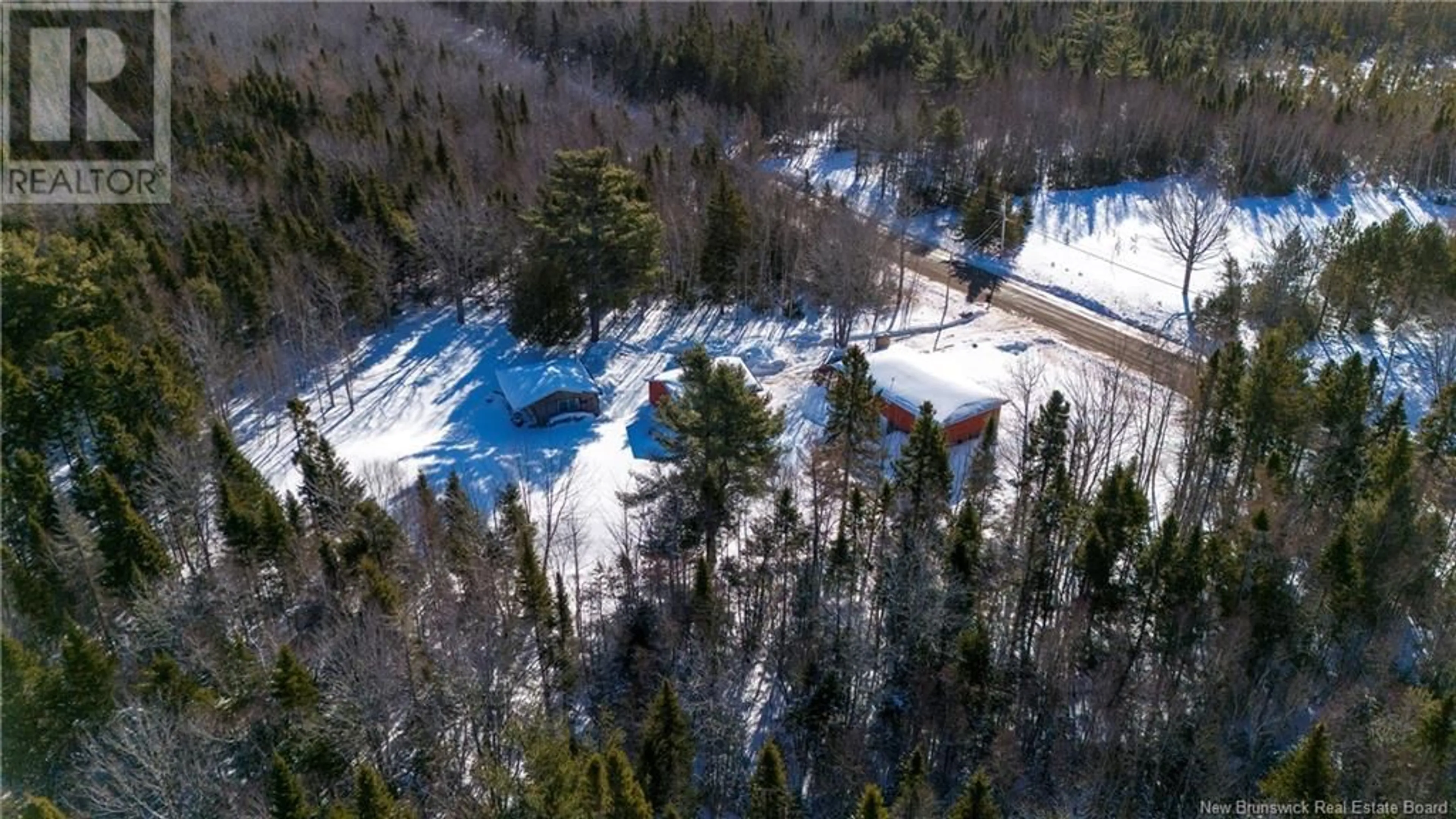 A pic from outside/outdoor area/front of a property/back of a property/a pic from drone, forest/trees view for 4454 505 Route, Richibouctou-Village New Brunswick E4W1R6