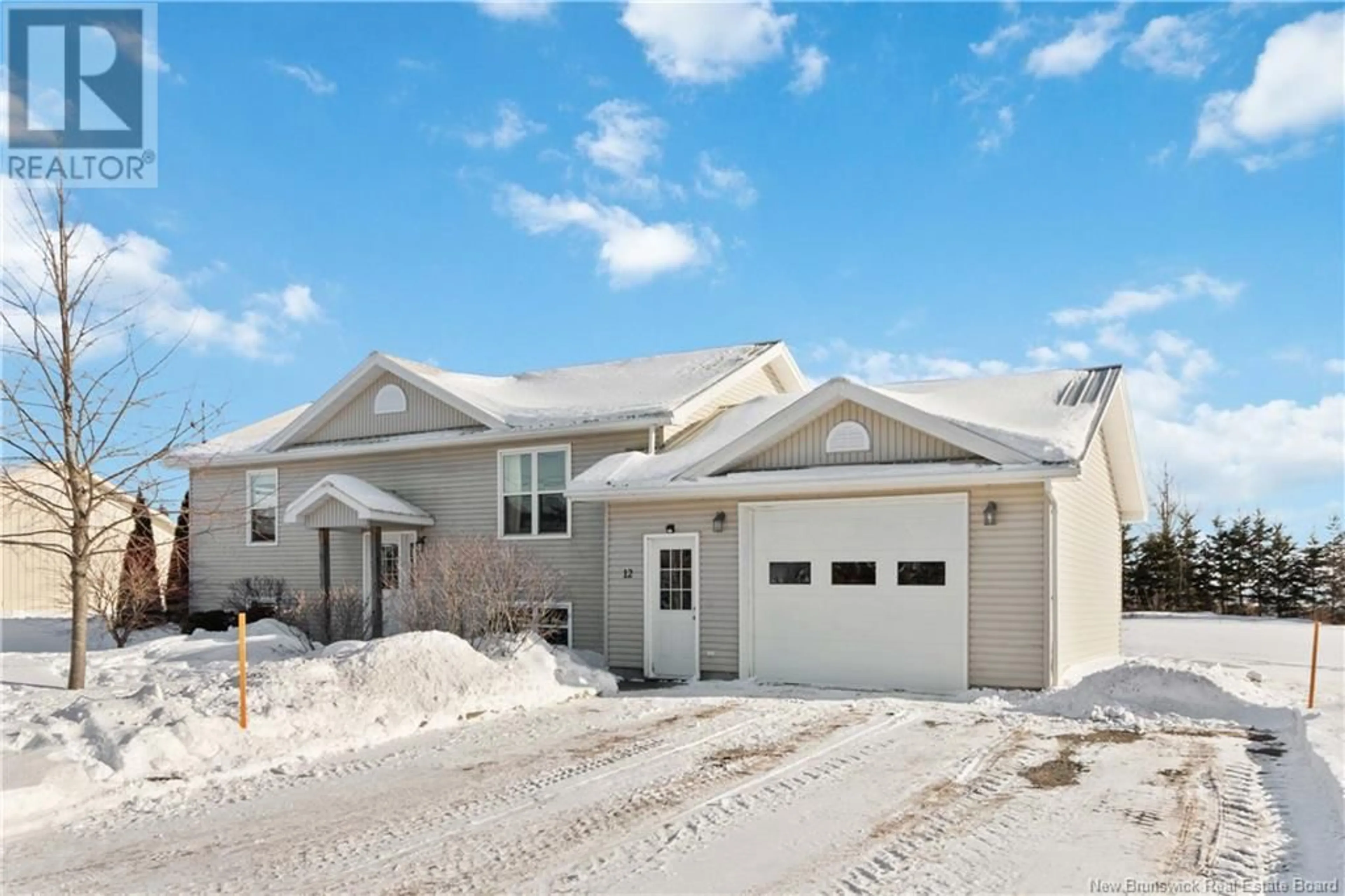 Home with vinyl exterior material, street for 12 catamount Road, Indian Mountain New Brunswick E1G3A8