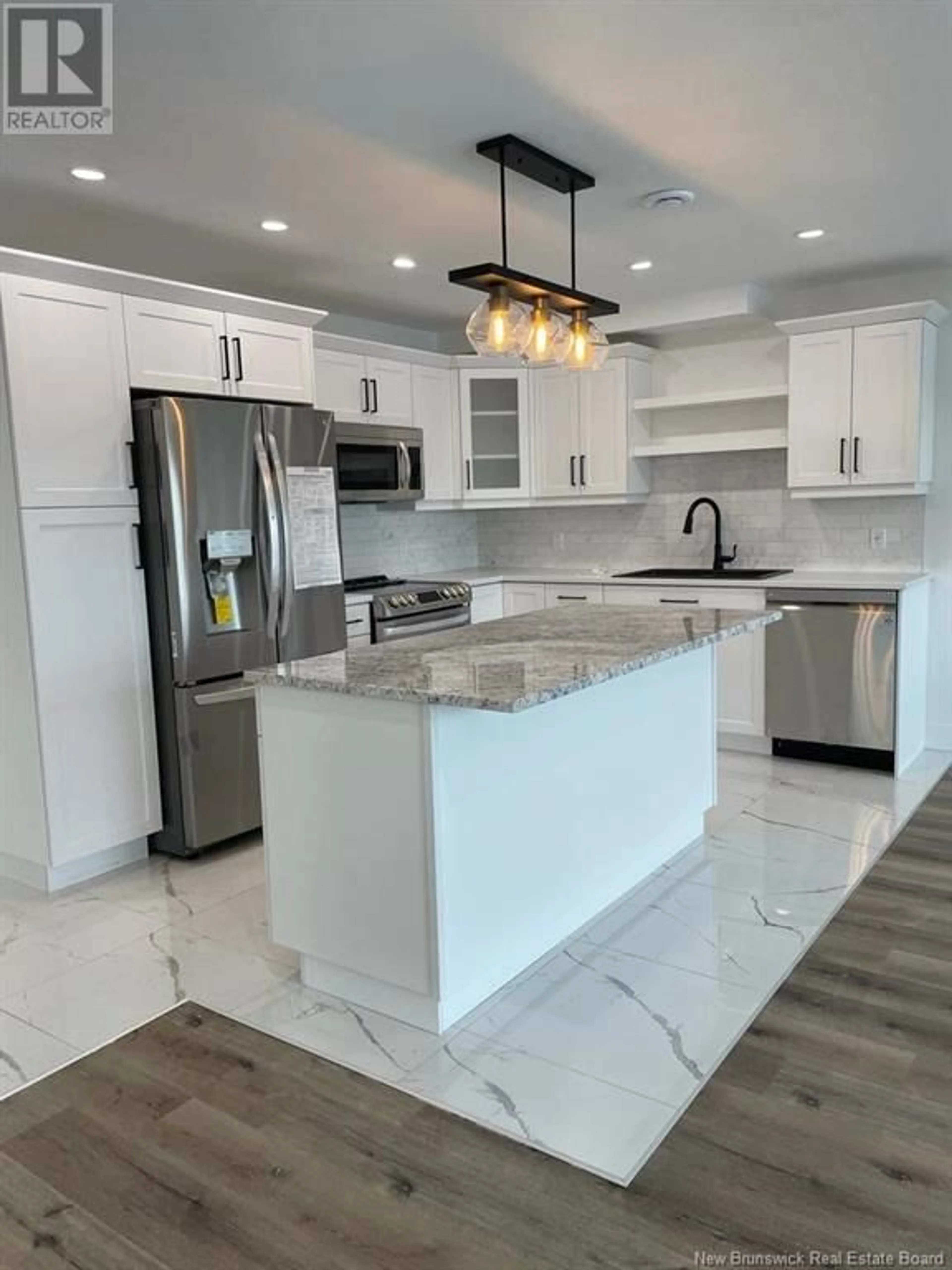 Contemporary kitchen, ceramic/tile floor for 75 Warner Street, Moncton New Brunswick E1A5T3