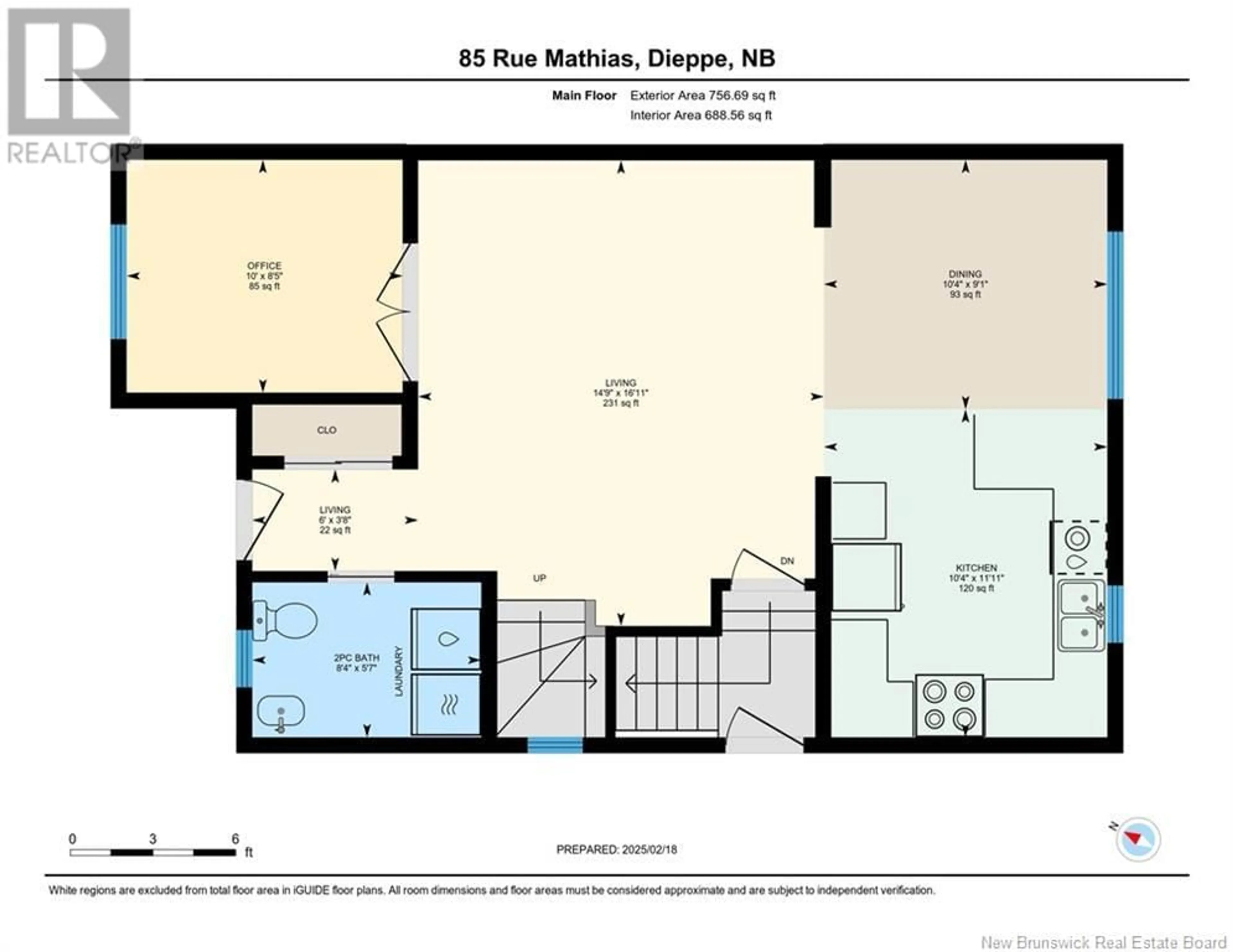 Floor plan for 85 Mathias, Dieppe New Brunswick E1A9H7