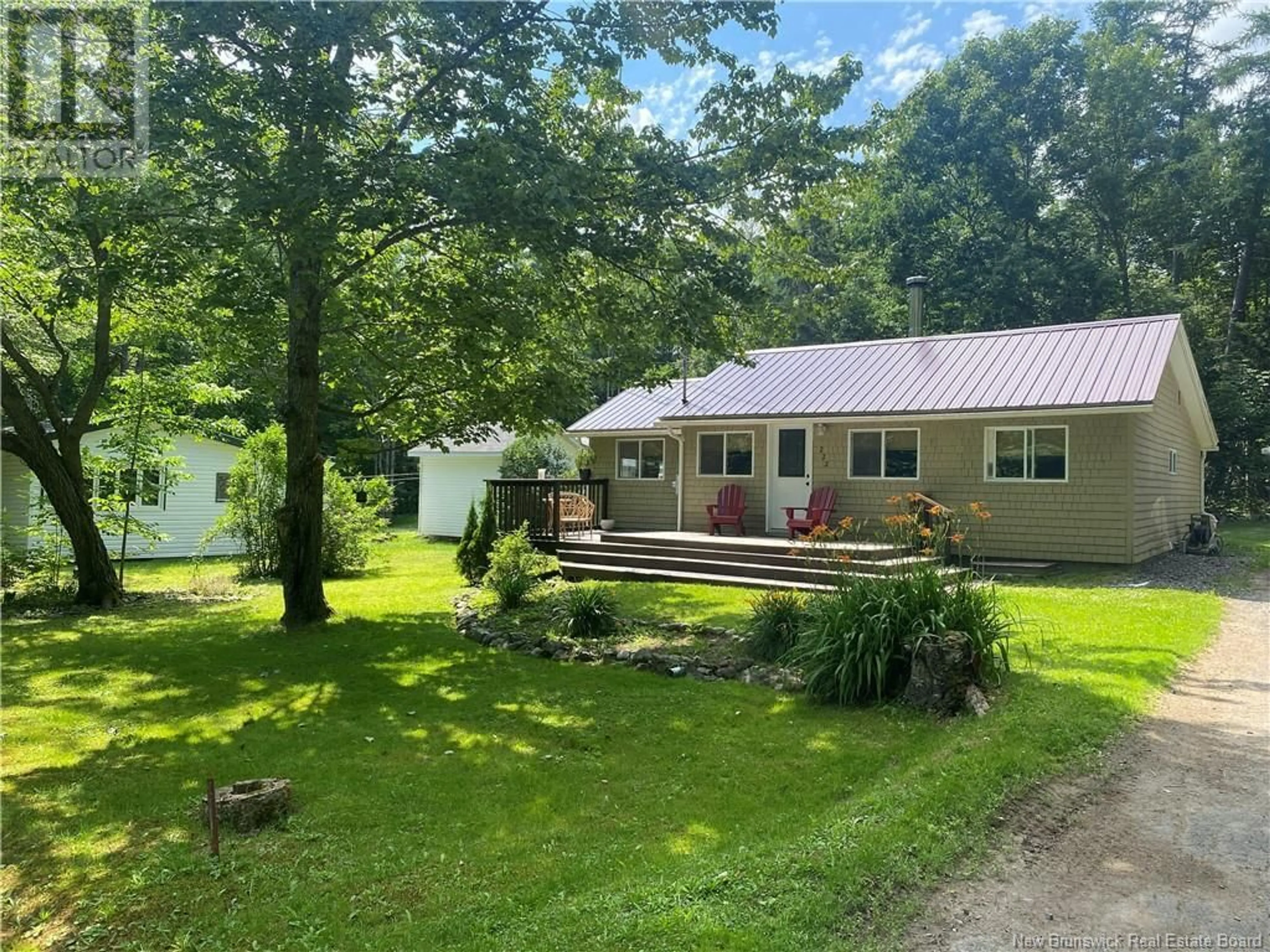 A pic from outside/outdoor area/front of a property/back of a property/a pic from drone, unknown for 222 Lake Road, Lake George New Brunswick E6K3N1