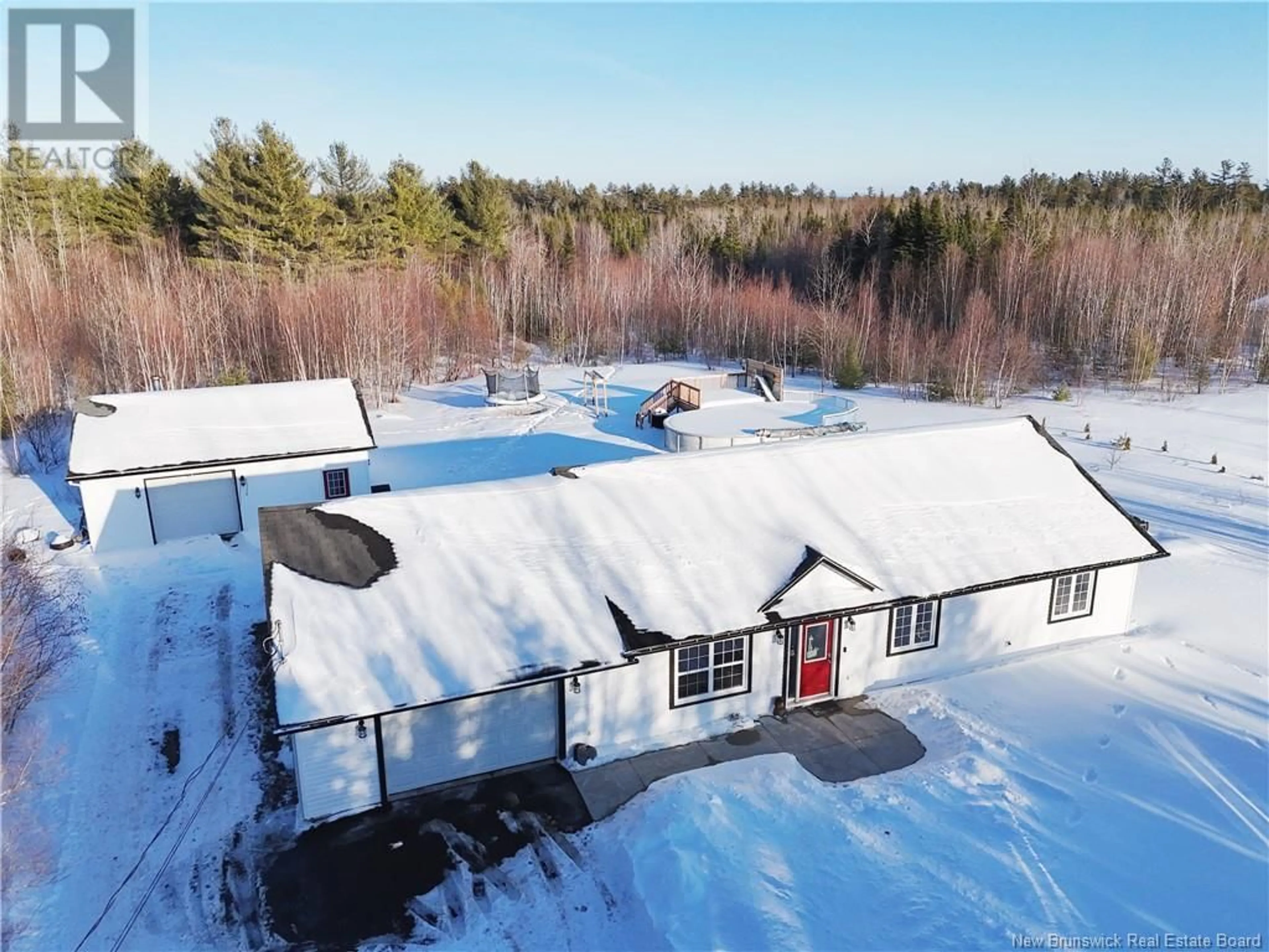 A pic from outside/outdoor area/front of a property/back of a property/a pic from drone, building for 17 Noonan Heights Drive, Noonan New Brunswick E3A1R8