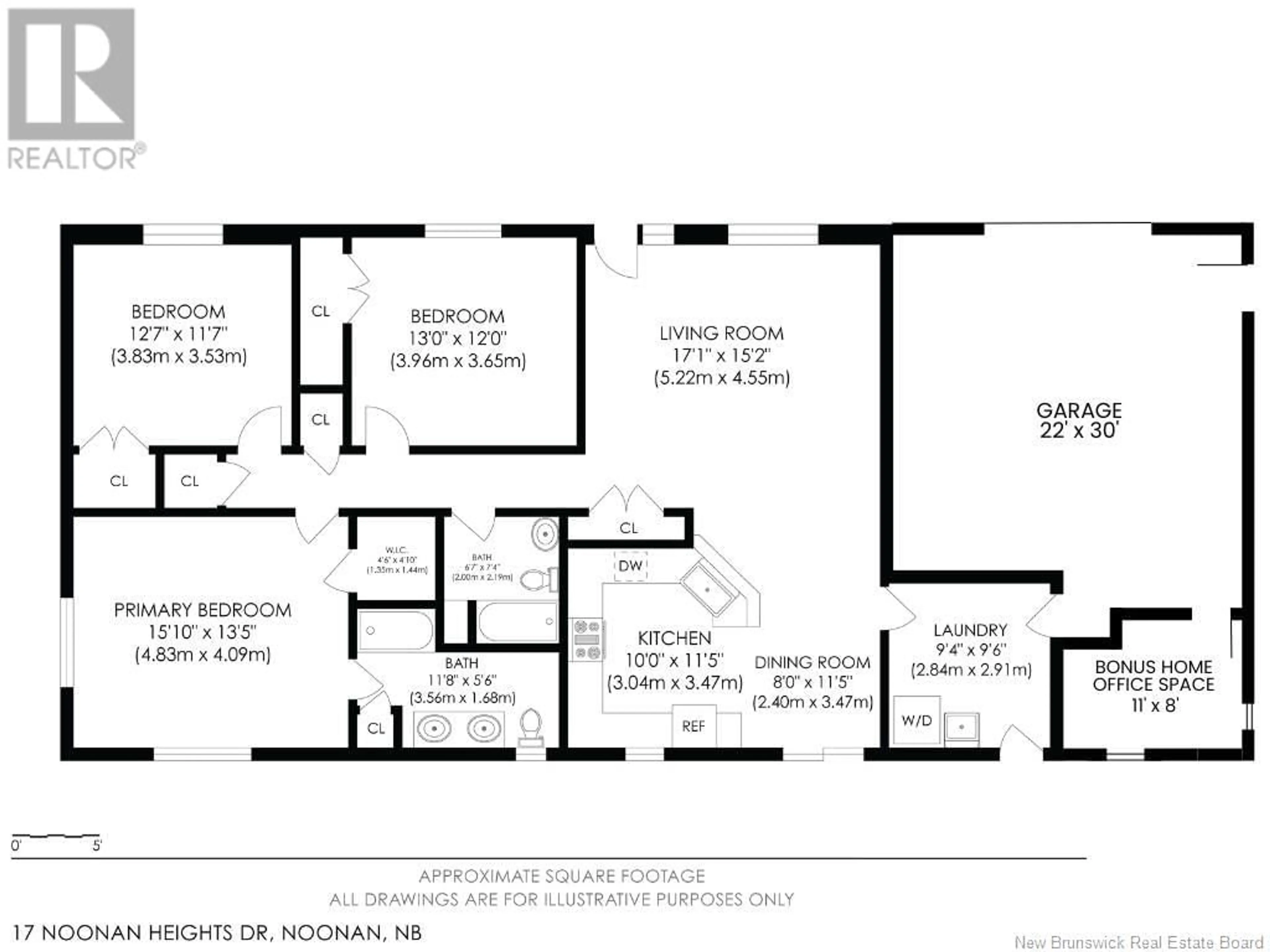 Floor plan for 17 Noonan Heights Drive, Noonan New Brunswick E3A1R8