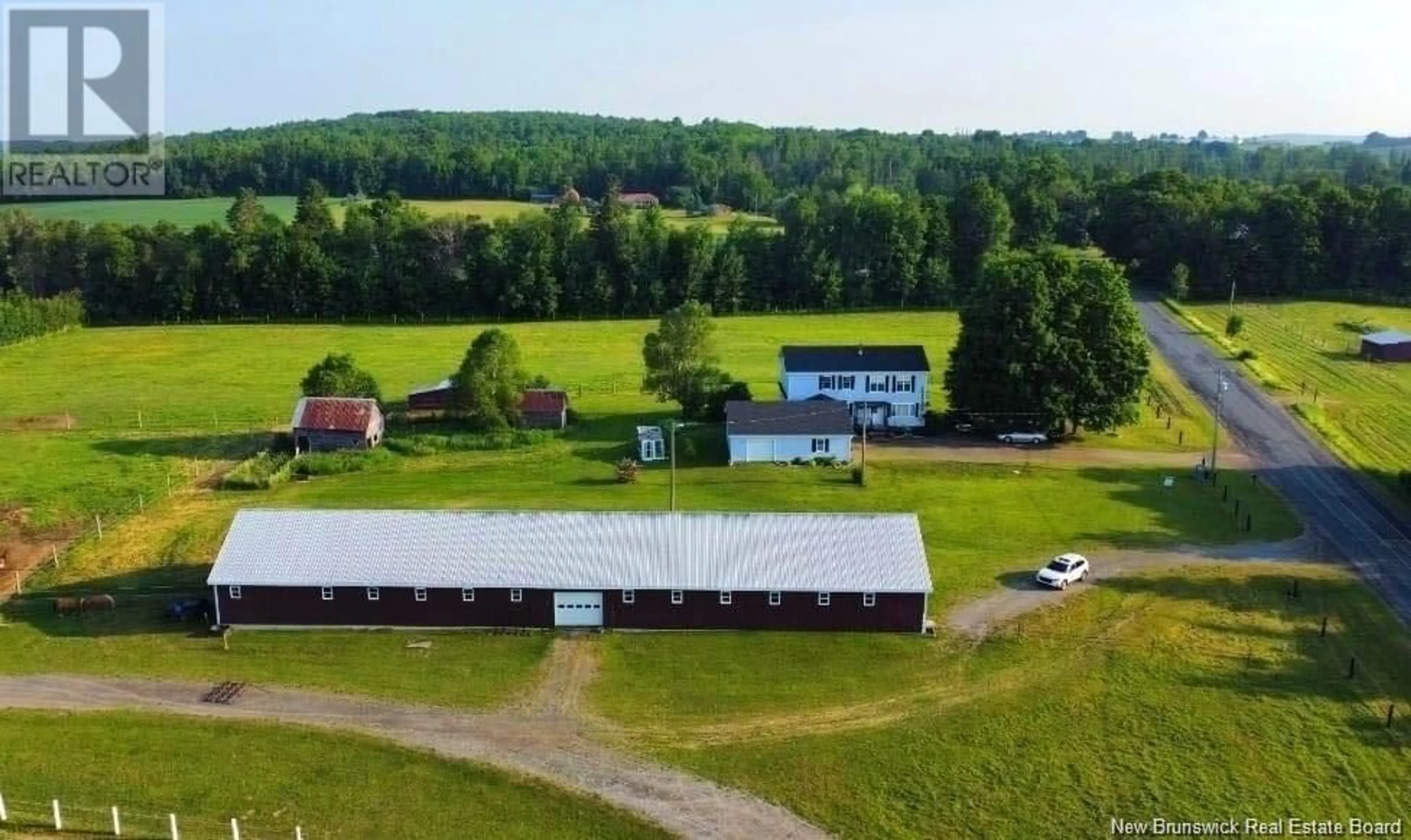 A pic from outside/outdoor area/front of a property/back of a property/a pic from drone, building for 198 Bedell Settlement Road, Bedell New Brunswick E7M4S2