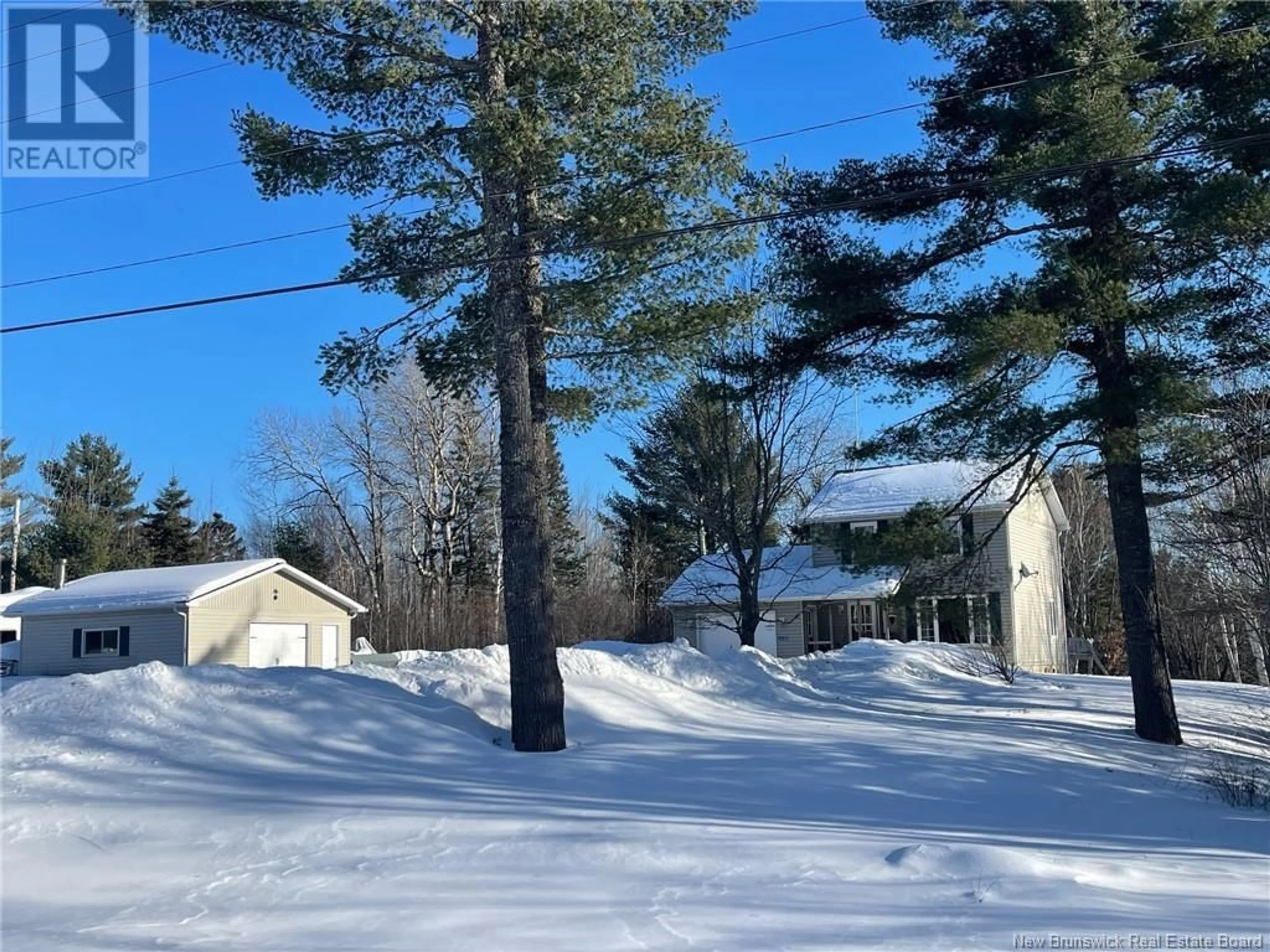 A pic from outside/outdoor area/front of a property/back of a property/a pic from drone, street for 2430 ROUTE 108, Renous New Brunswick E9E2N4