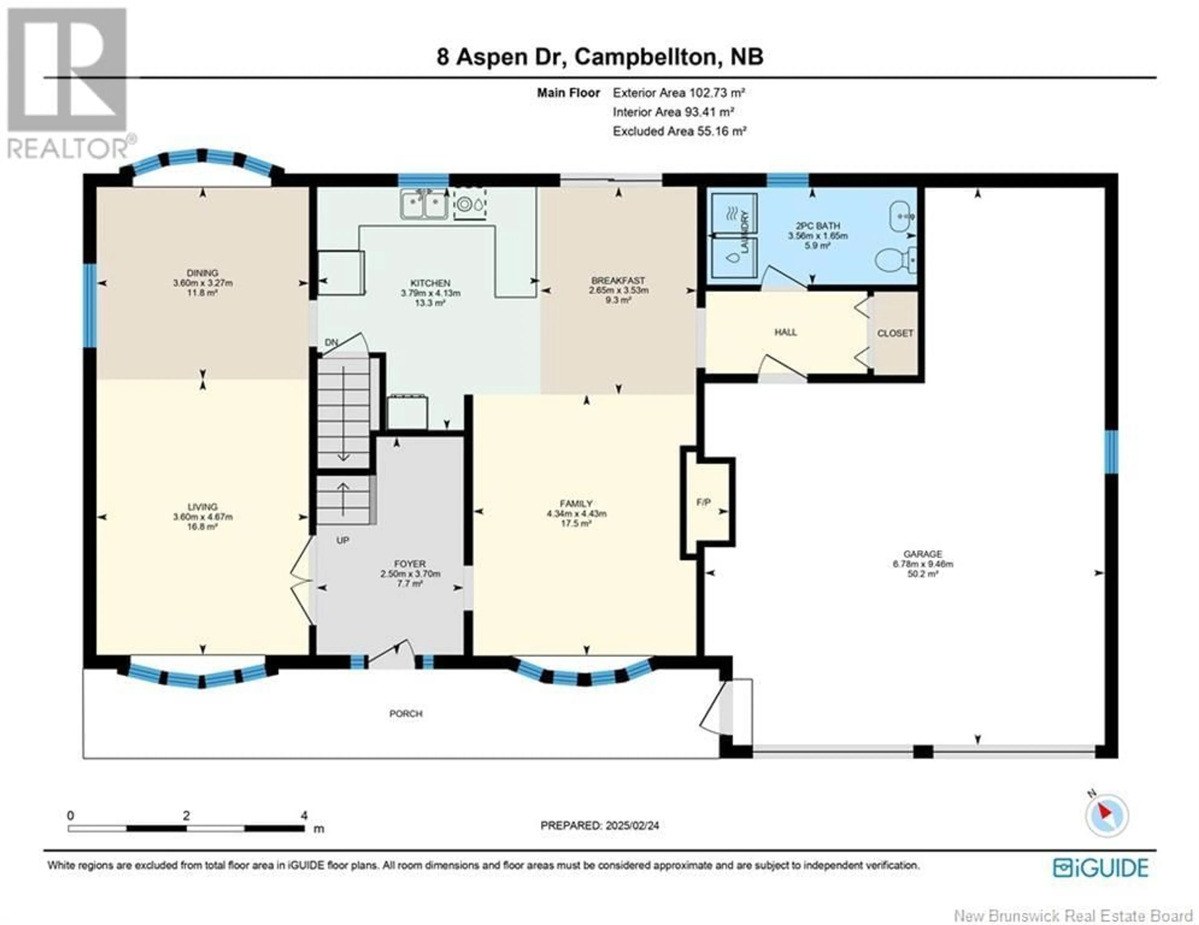 Floor plan for 8 Aspen Drive, Campbellton New Brunswick E3N3S9