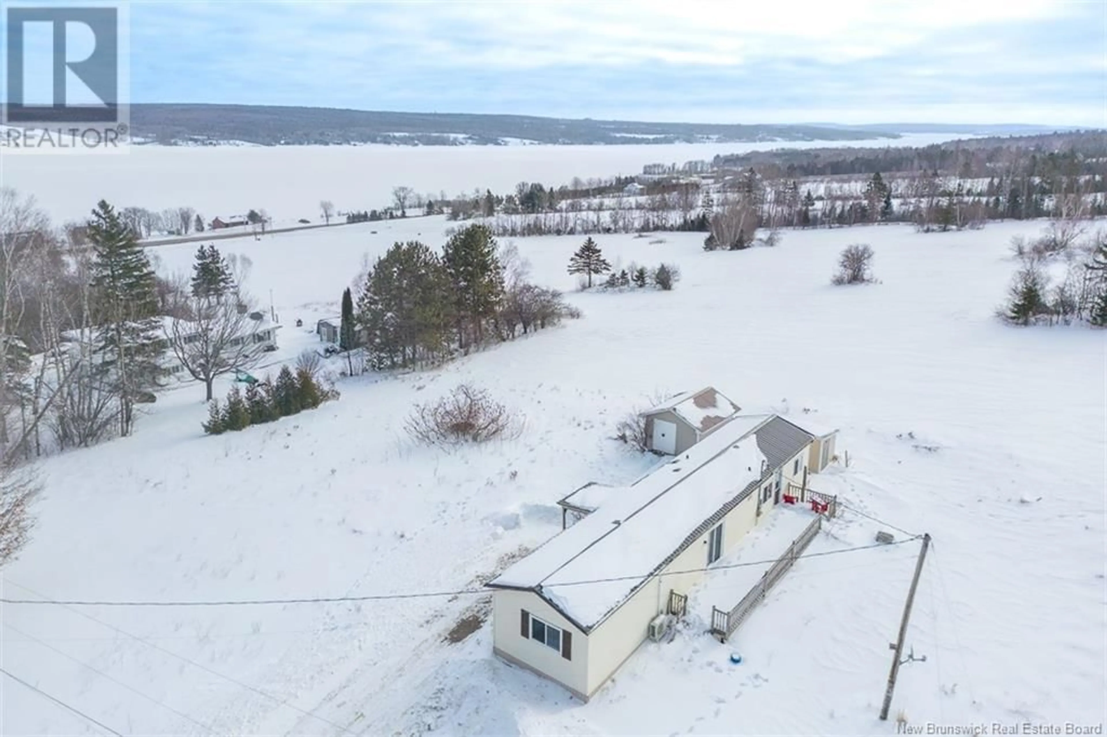 A pic from outside/outdoor area/front of a property/back of a property/a pic from drone, unknown for 5035 Pokiok Settlement Road, Prince William New Brunswick E6K3L1