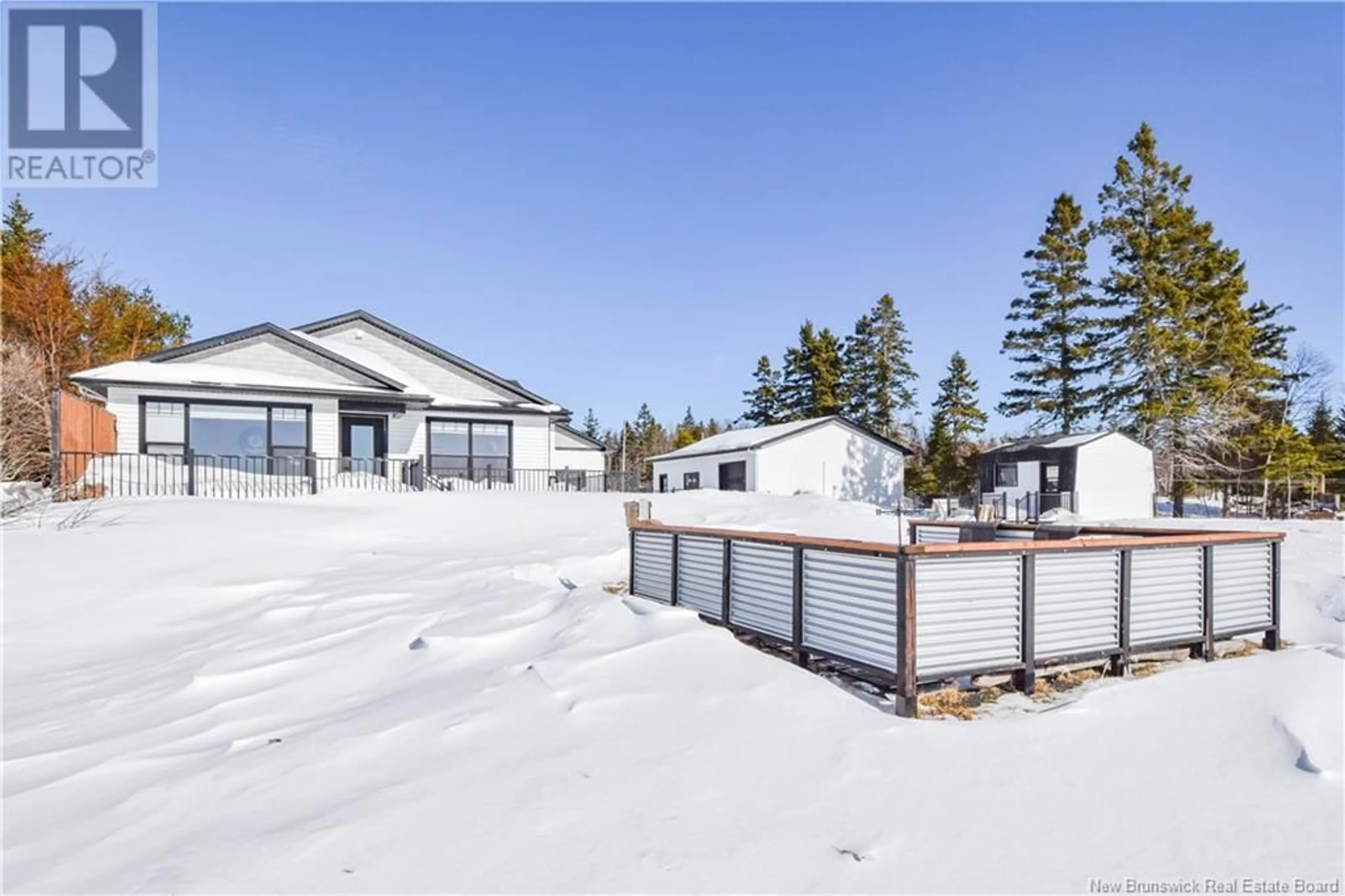 A pic from outside/outdoor area/front of a property/back of a property/a pic from drone, mountain view for 565 Pointe des Ferguson Road, Tracadie New Brunswick E1X1C6