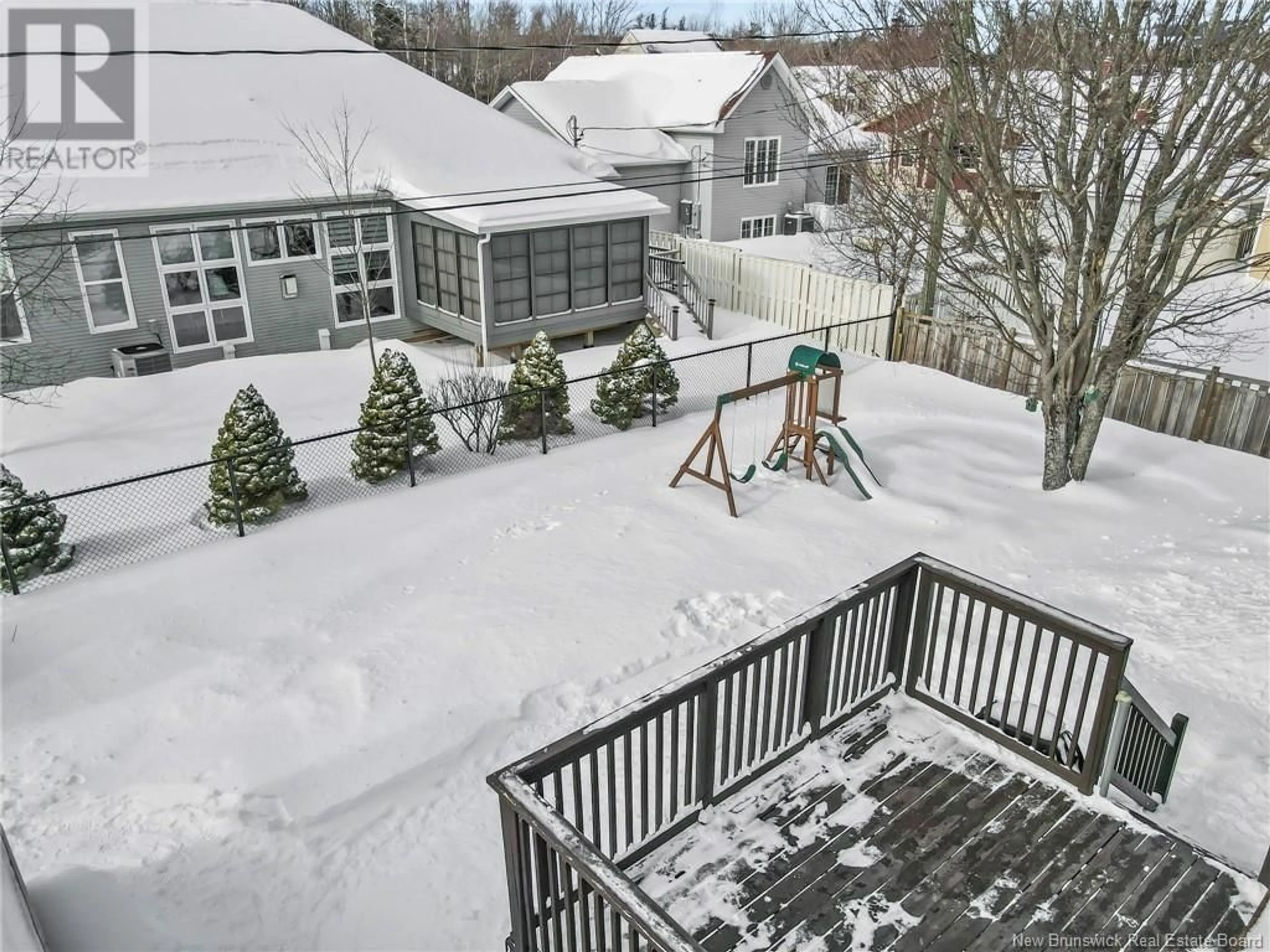 A pic from outside/outdoor area/front of a property/back of a property/a pic from drone, unknown for 221 Sunshine Drive, Moncton New Brunswick E1G2J6