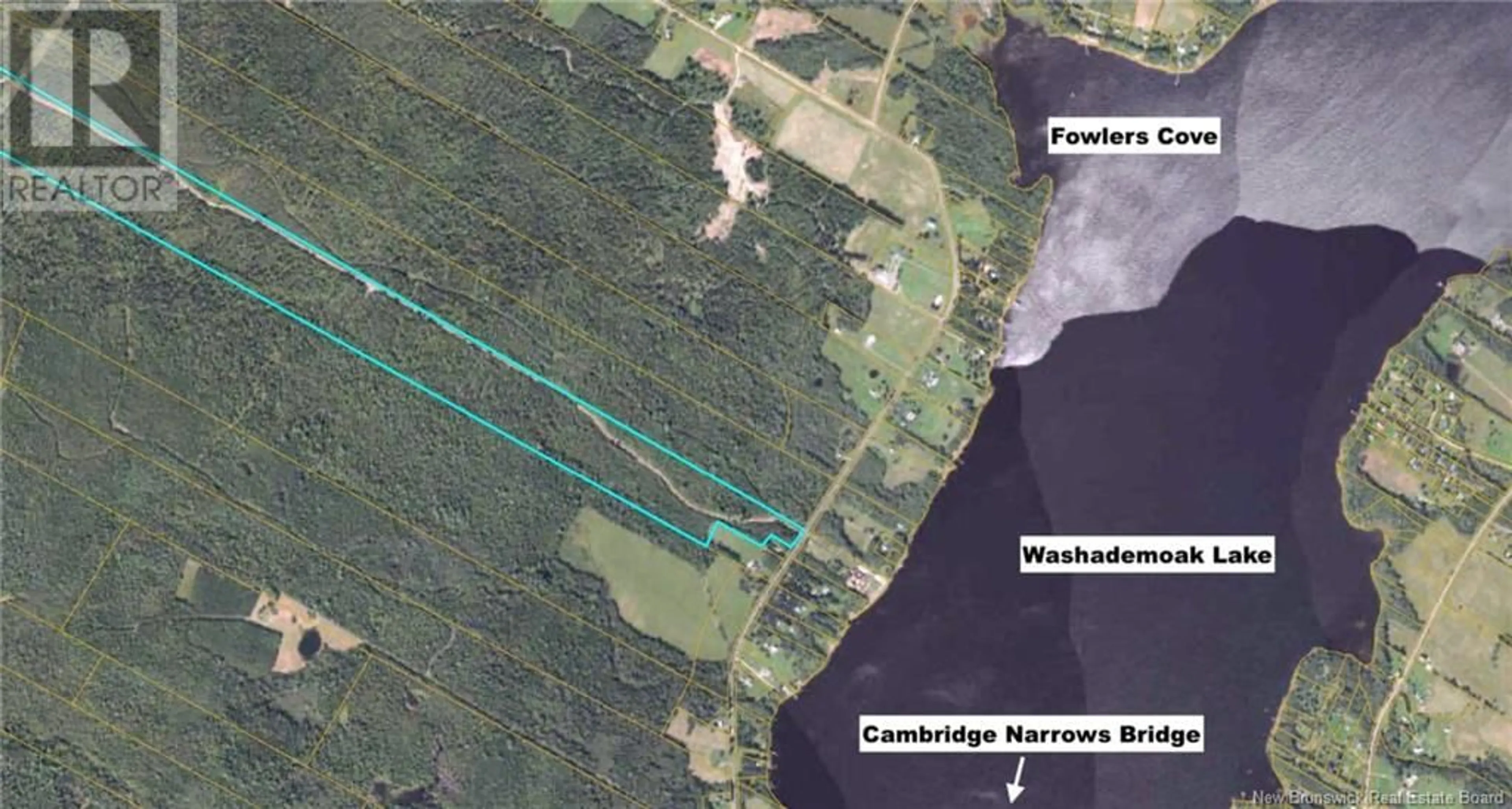 Picture of a map for Vacant Lot Lakeview Road, Cambridge-Narrows New Brunswick E4C1N2