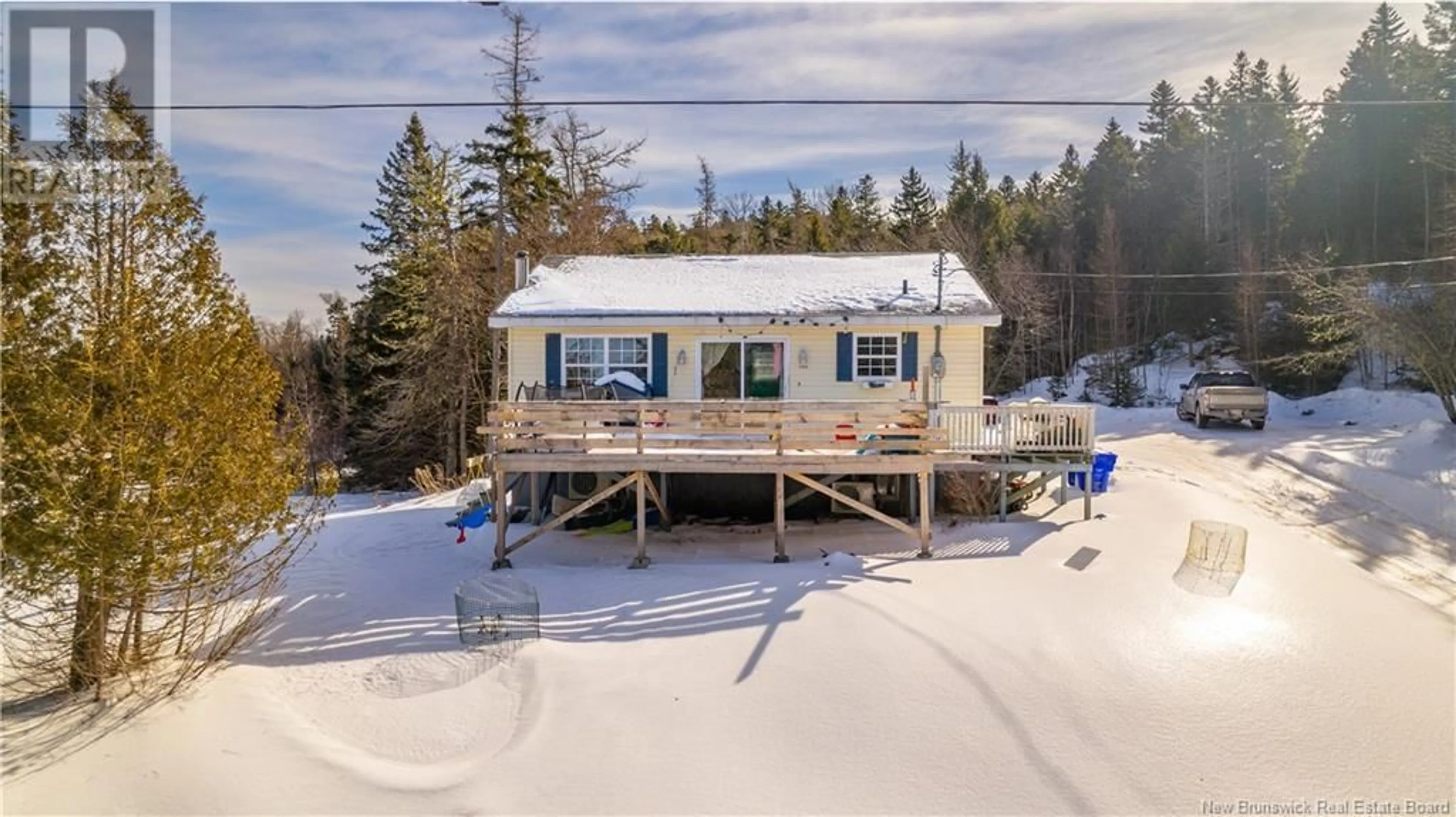 A pic from outside/outdoor area/front of a property/back of a property/a pic from drone, water/lake/river/ocean view for 120 Hersonville Road, Lamberts Cove New Brunswick E5V1C6