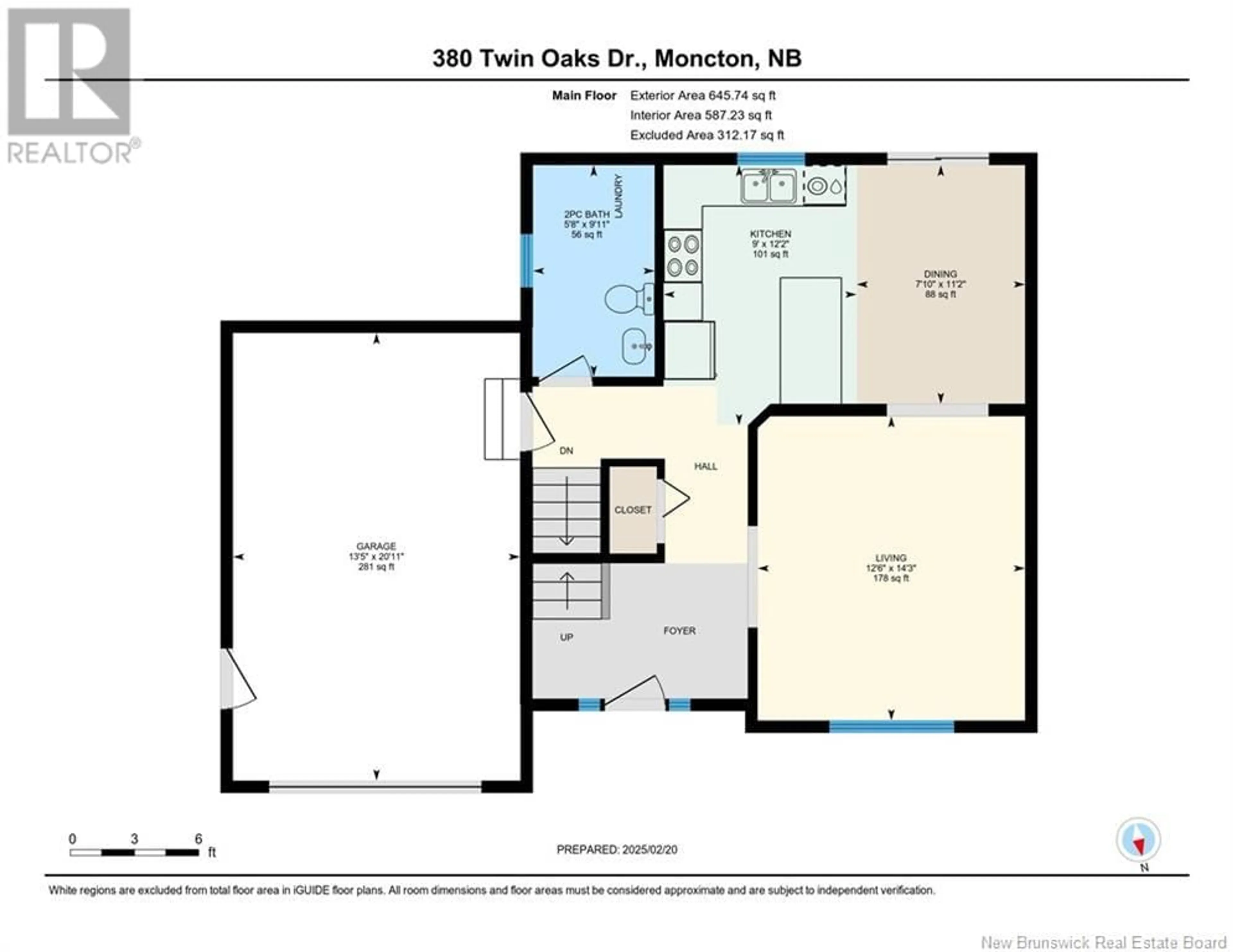 Floor plan for 380 Twin Oaks Drive, Moncton New Brunswick E1G4W7