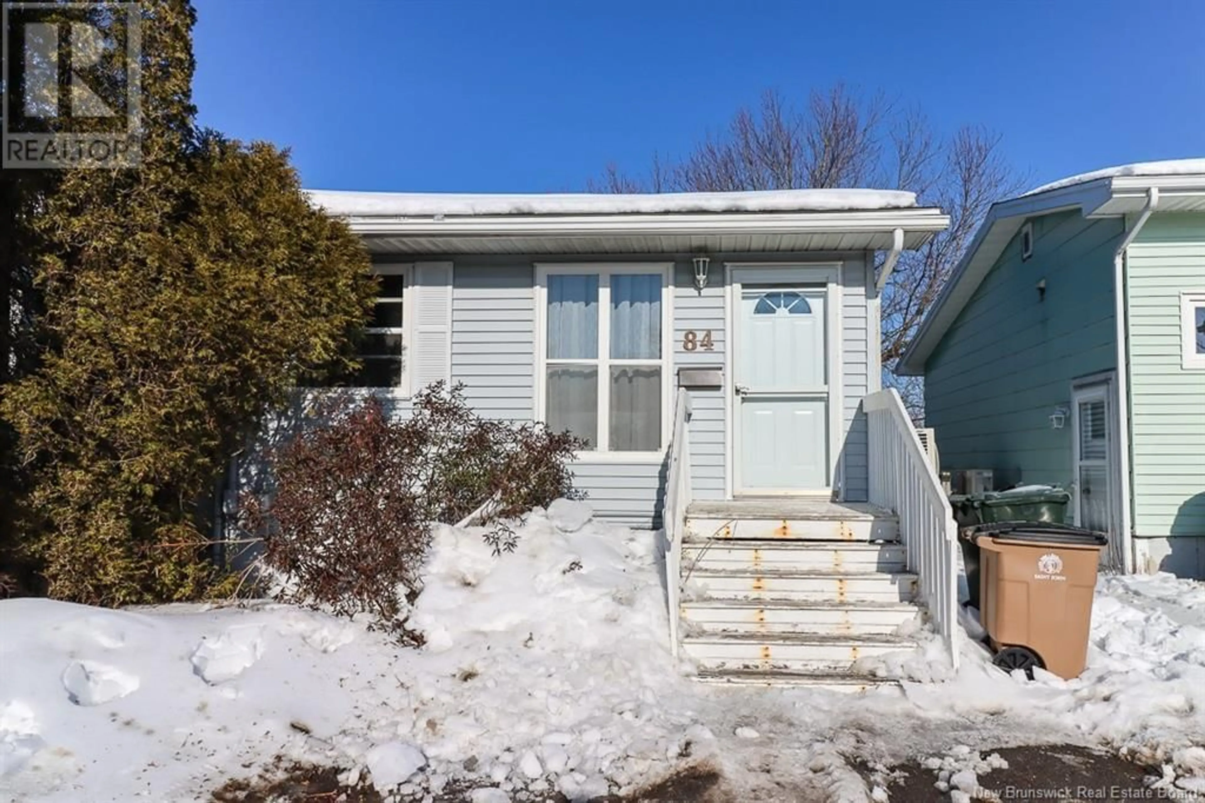 Home with vinyl exterior material, street for 84 Boyaner Crescent, Saint John New Brunswick E2J4C7