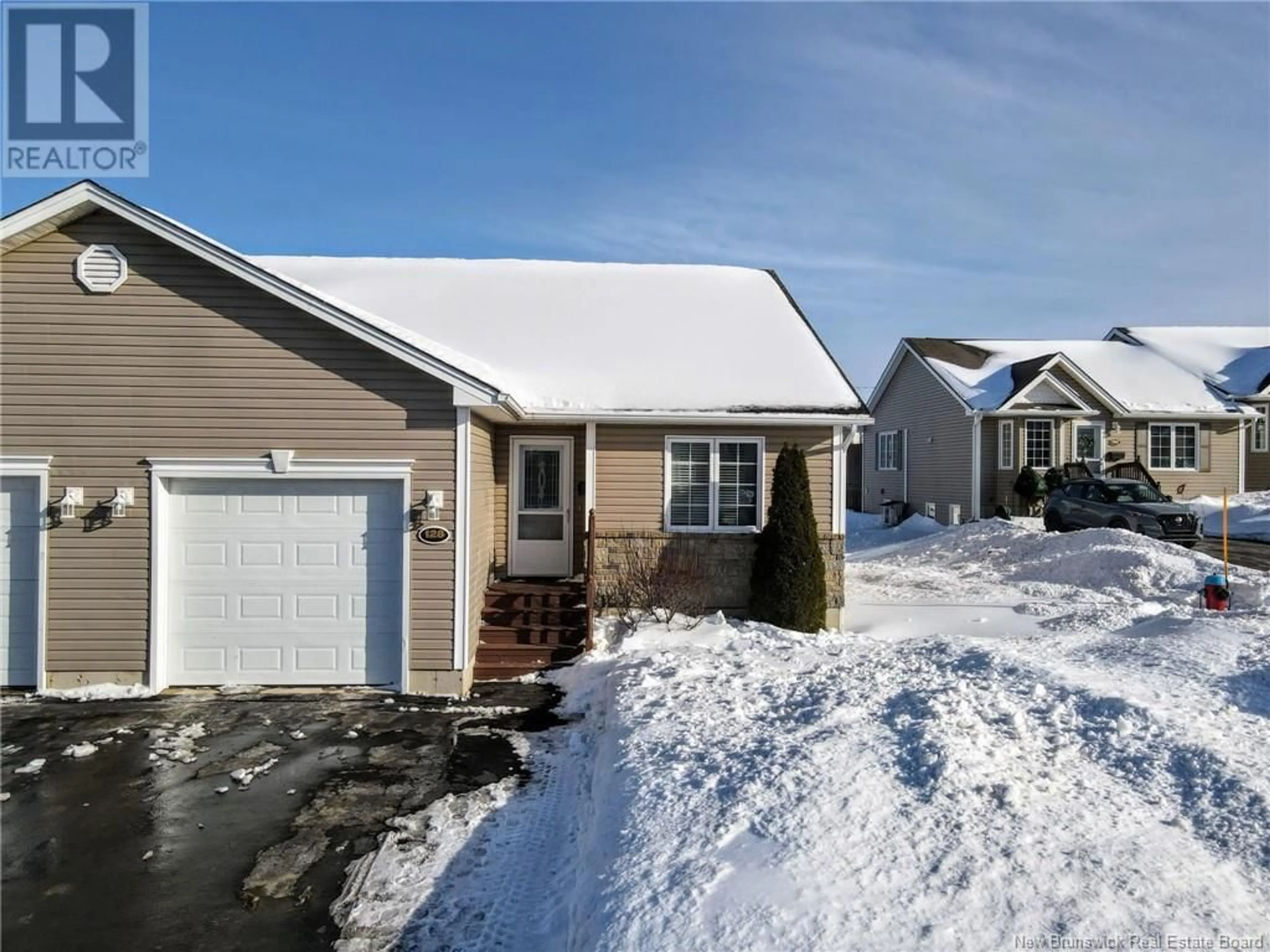 Home with vinyl exterior material, street for 128 KETTLE CREEK COURT, Riverview New Brunswick E1B0C1