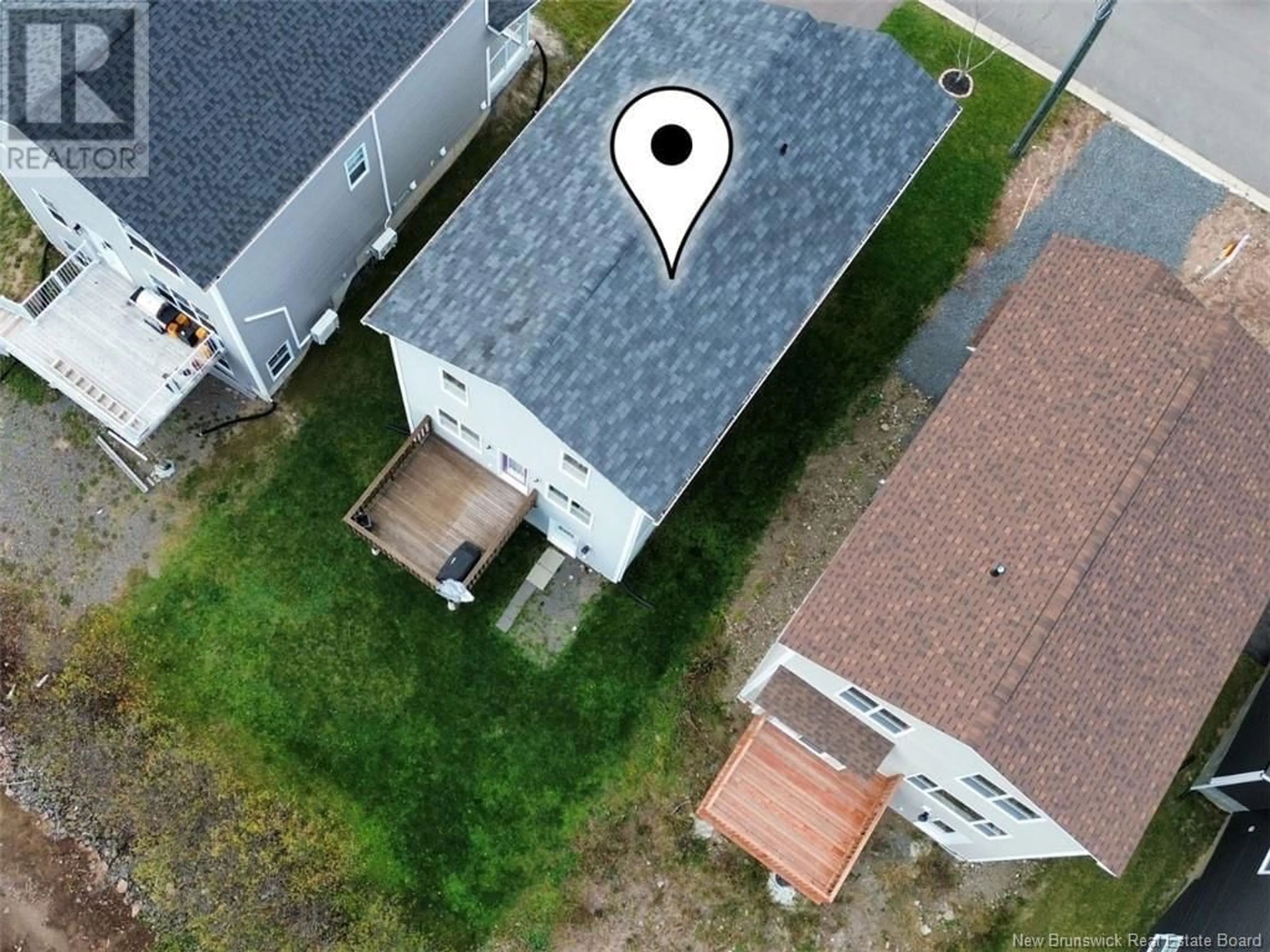 A pic from outside/outdoor area/front of a property/back of a property/a pic from drone, street for 8 Sylvya Court, Fredericton New Brunswick E3B0T3