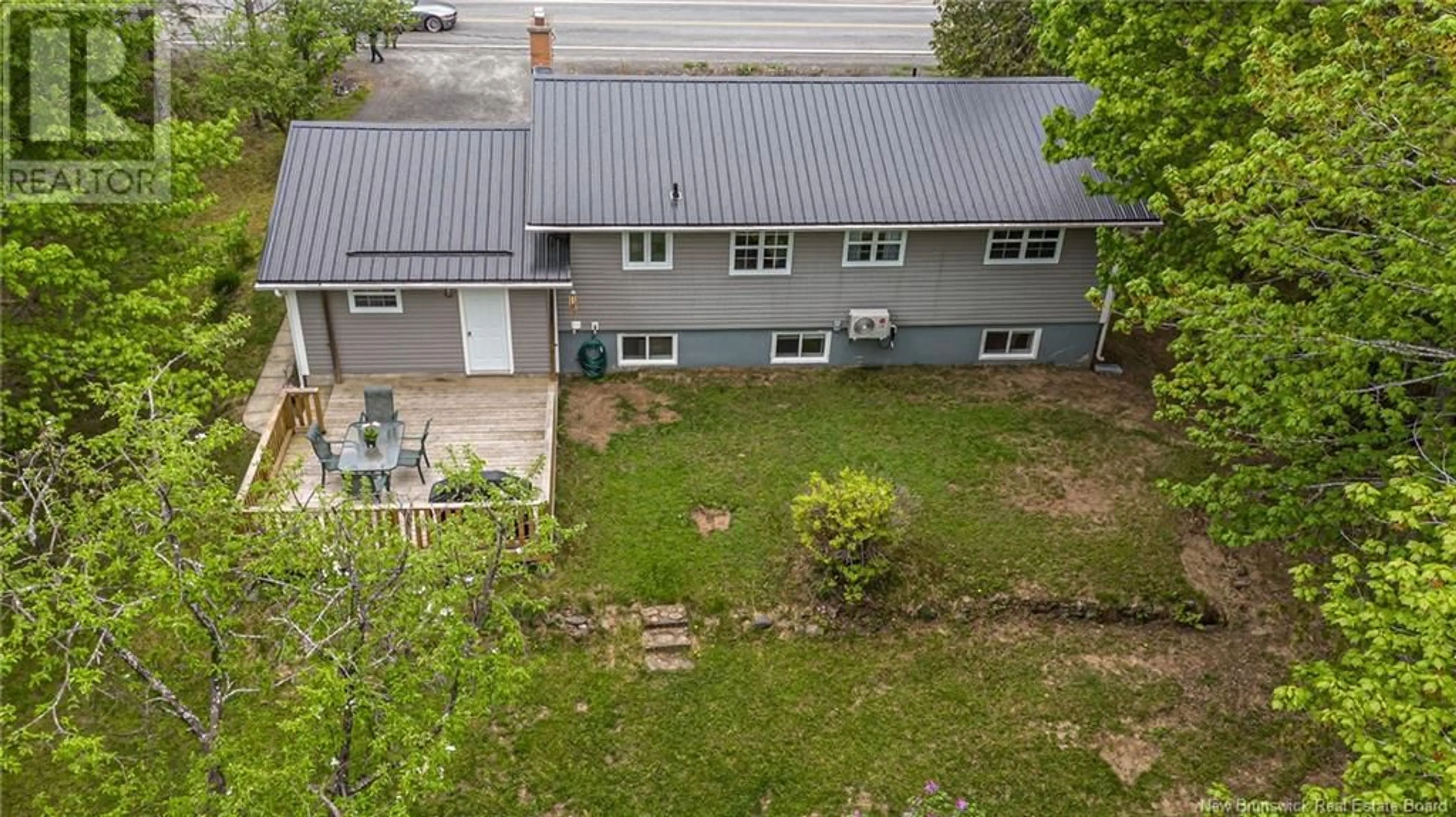 A pic from outside/outdoor area/front of a property/back of a property/a pic from drone, unknown for 534 McLeod Hill Road, Fredericton New Brunswick E3G6J4