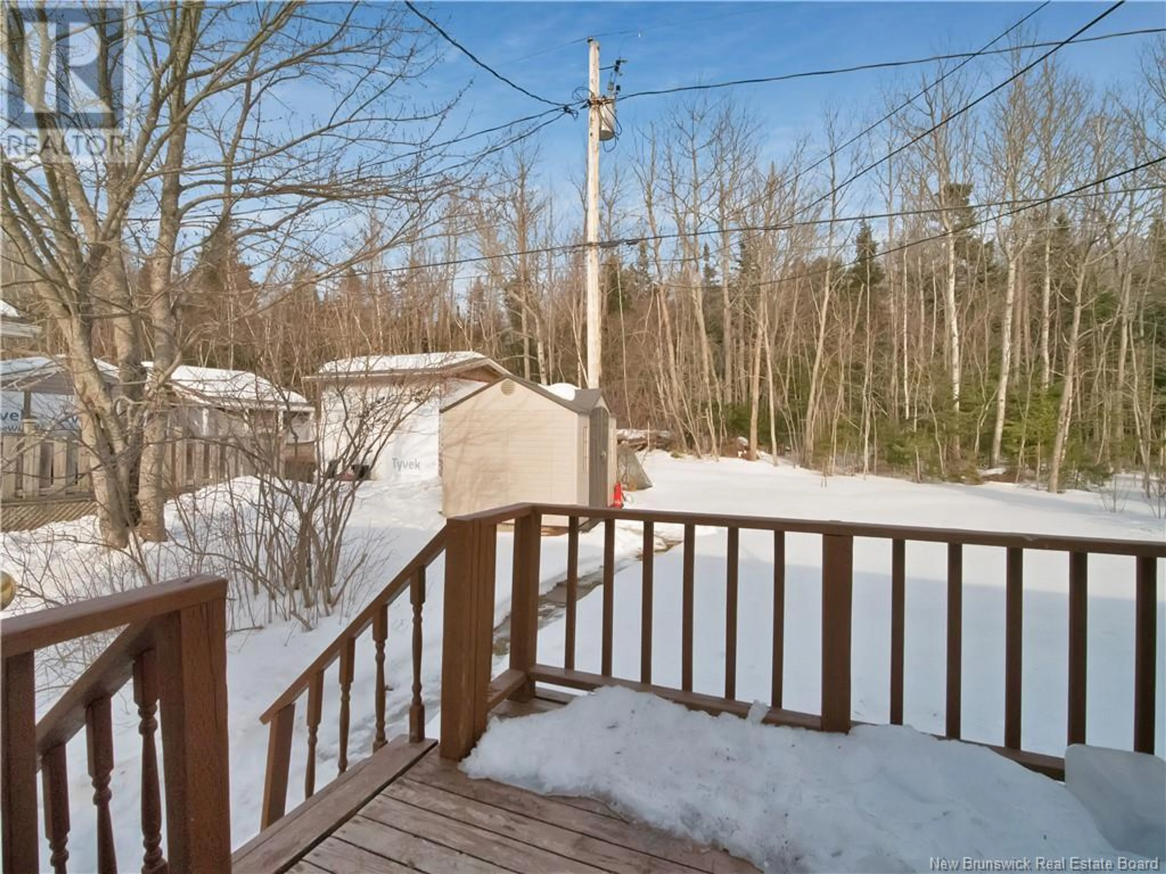 Patio, forest/trees view for 338 WestBrook Circle, Moncton New Brunswick E1E2M2