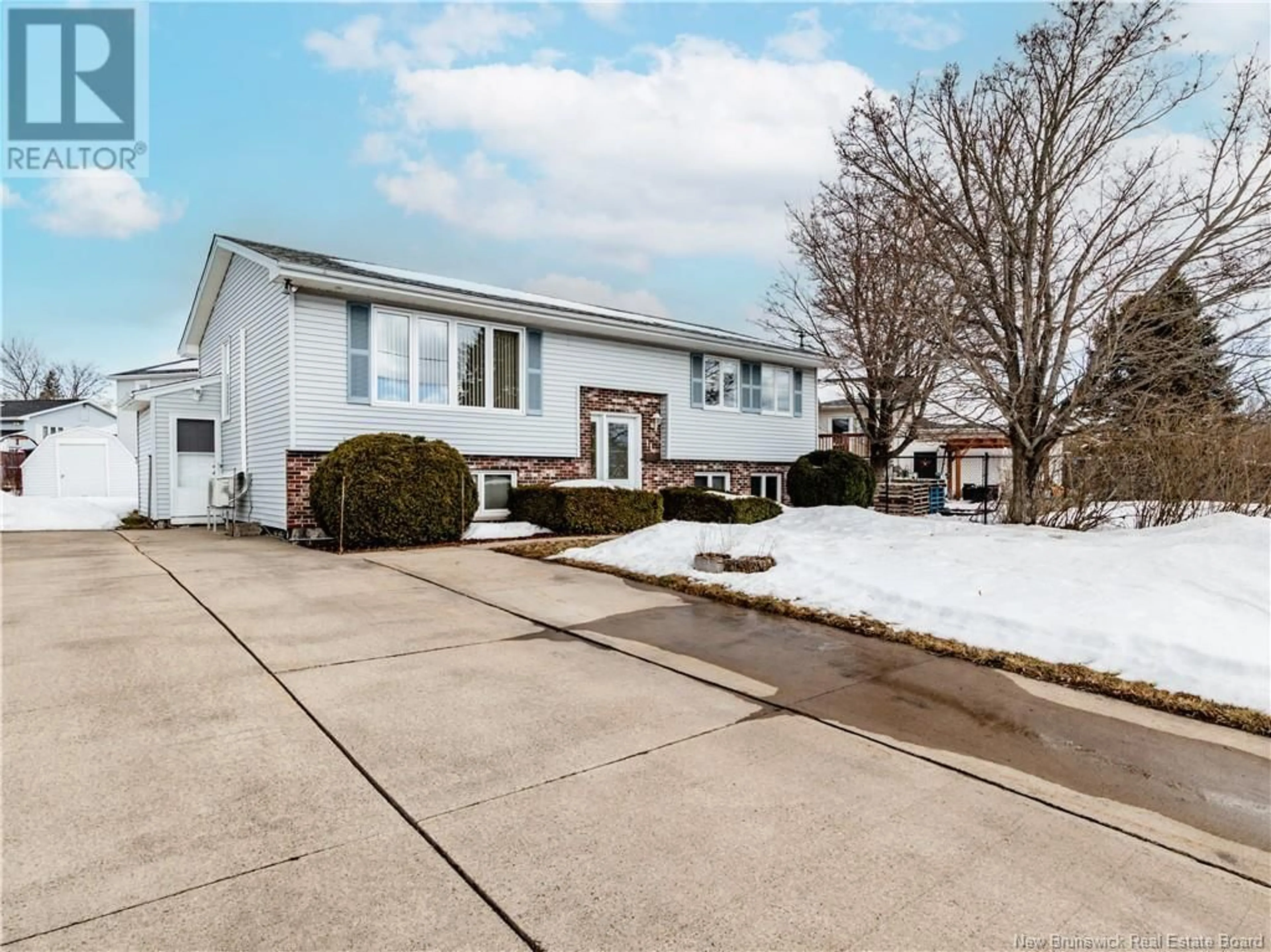 Home with vinyl exterior material, street for 11 Fulton Crescent, Moncton New Brunswick E1C9J1