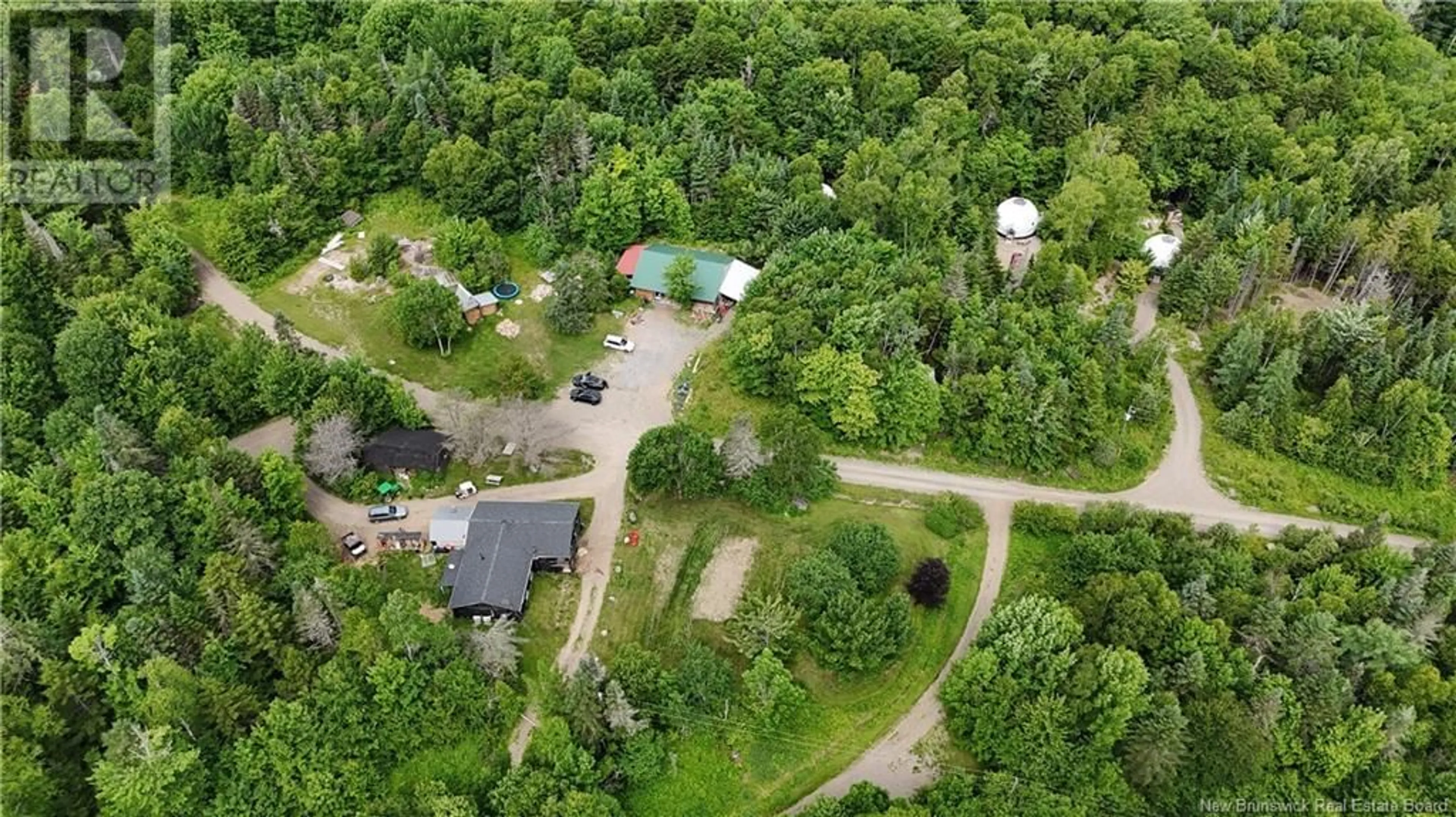 A pic from outside/outdoor area/front of a property/back of a property/a pic from drone, forest/trees view for 86 OLD REACH ROAD, Kingston New Brunswick E5N1B2