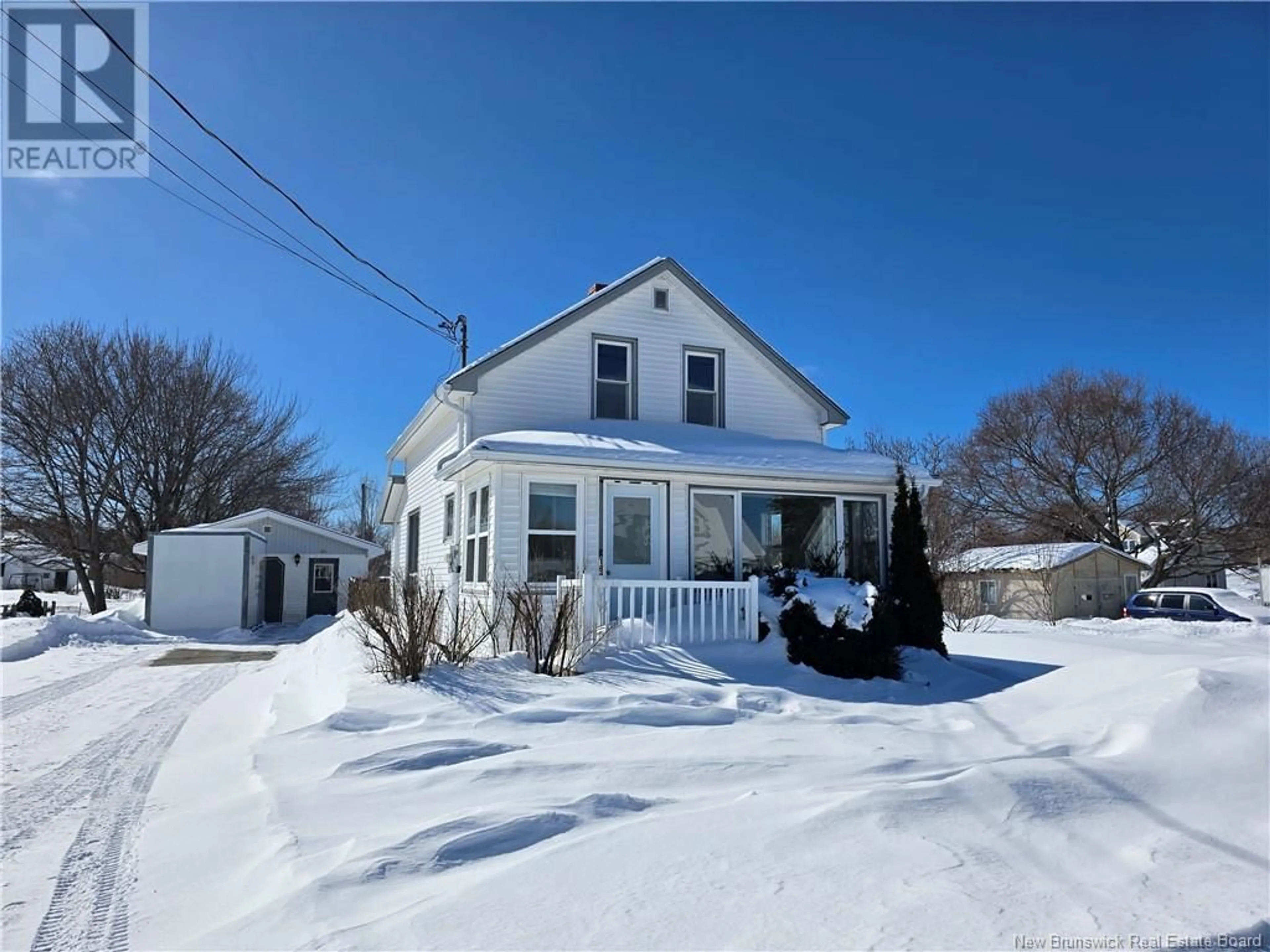 A pic from outside/outdoor area/front of a property/back of a property/a pic from drone, street for 168 Reese Drive, Bathurst New Brunswick E2A1K3