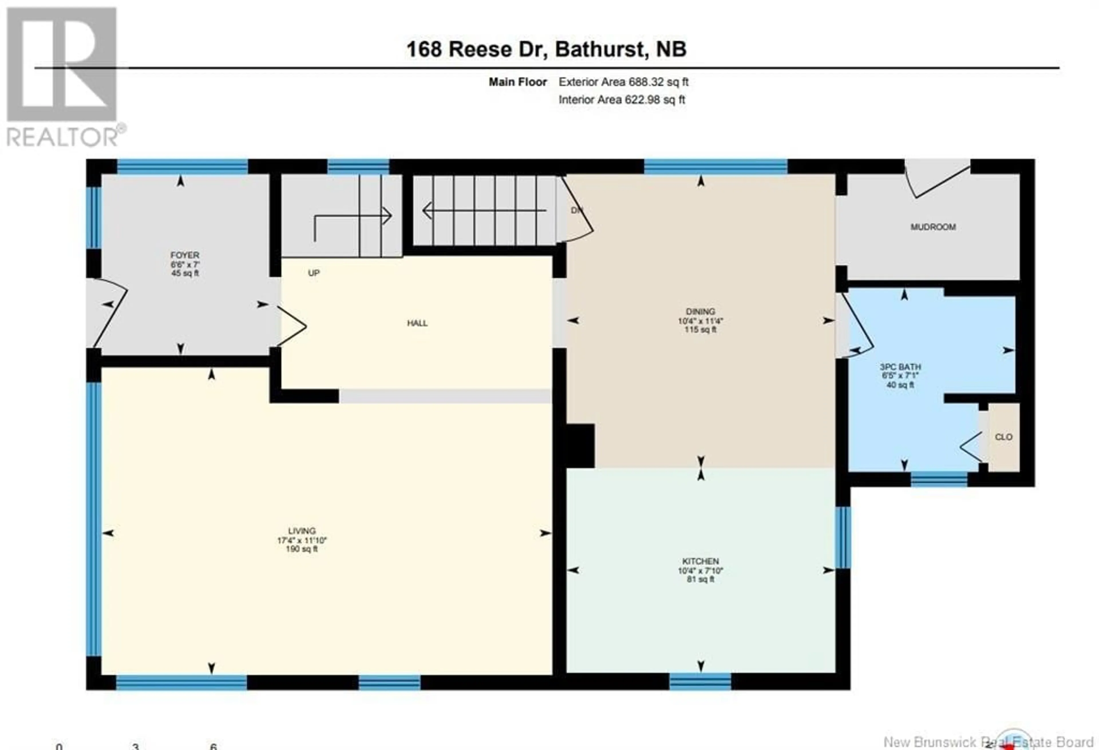 Floor plan for 168 Reese Drive, Bathurst New Brunswick E2A1K3