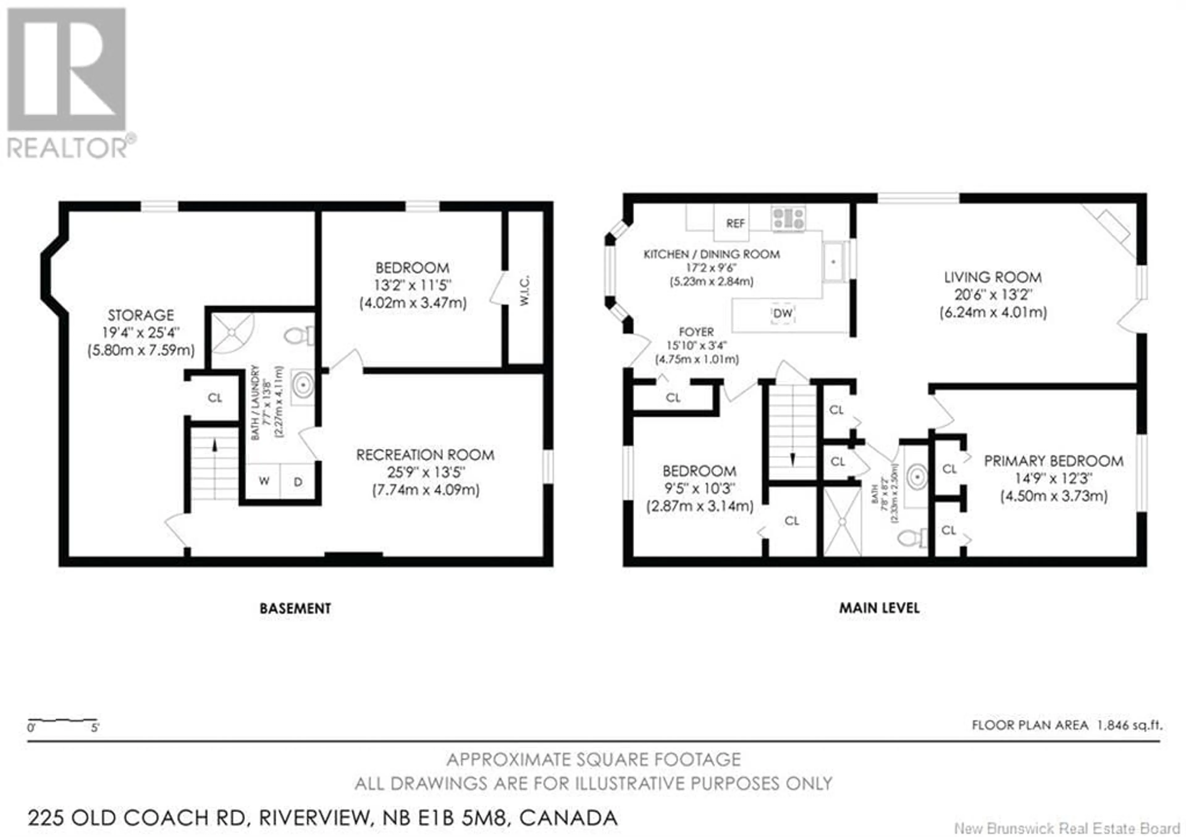 Floor plan for 225 OLD COACH ROAD, Riverview New Brunswick E1B5M8