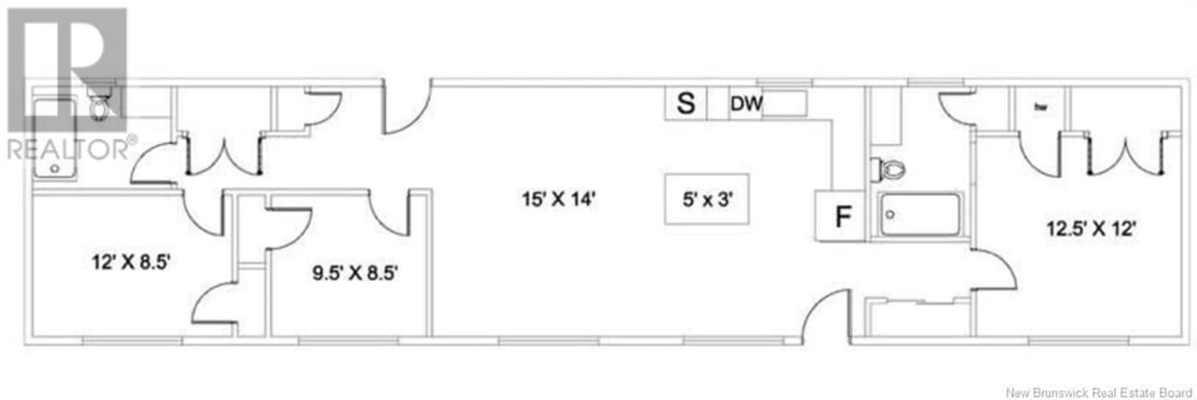 Floor plan for 189 LOWER DURHAM ROAD, Durham Bridge New Brunswick E6C1H5