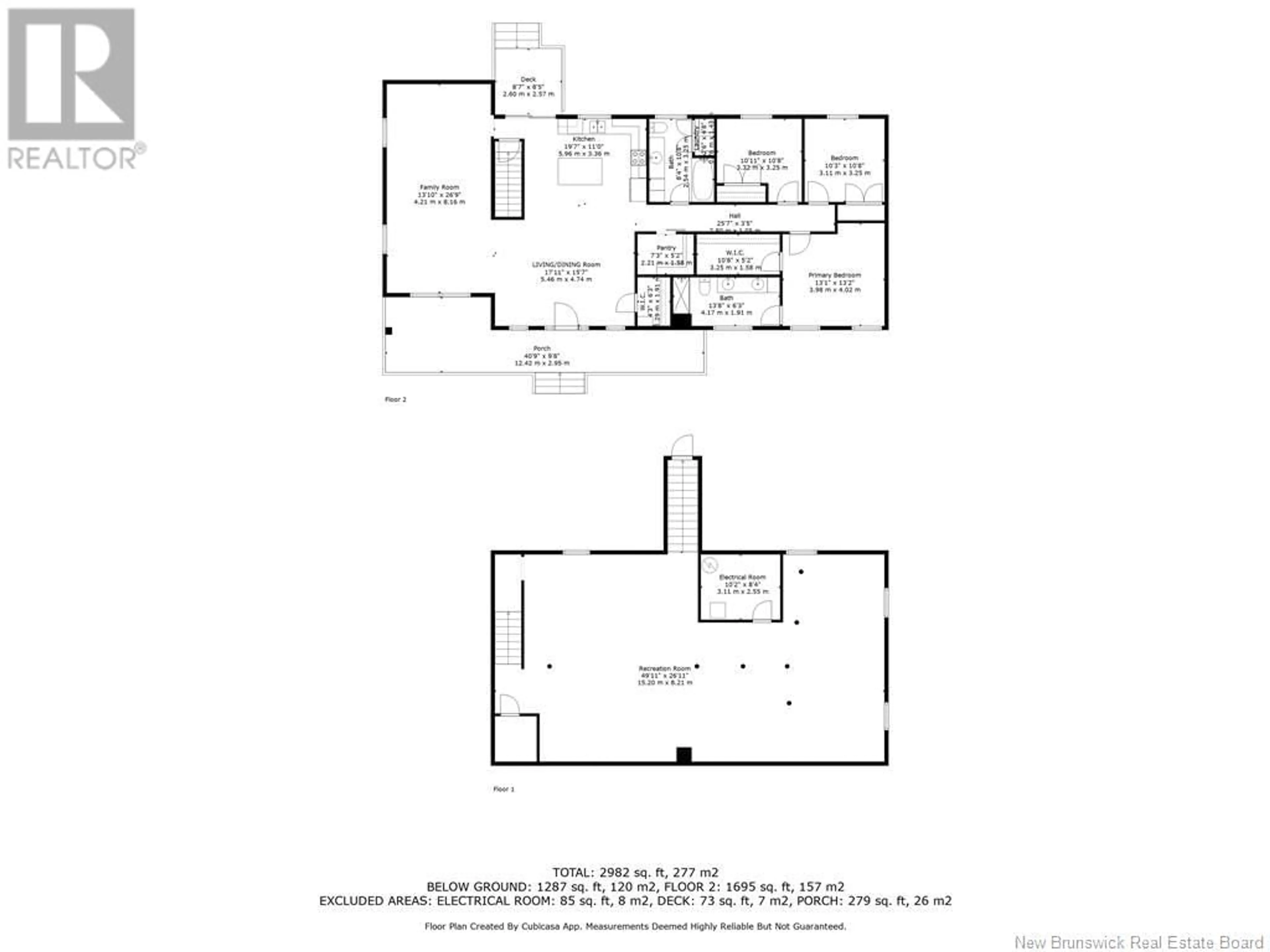 Floor plan for 2255 ACADIE ROAD, Cap-Pelé New Brunswick E4N1C6