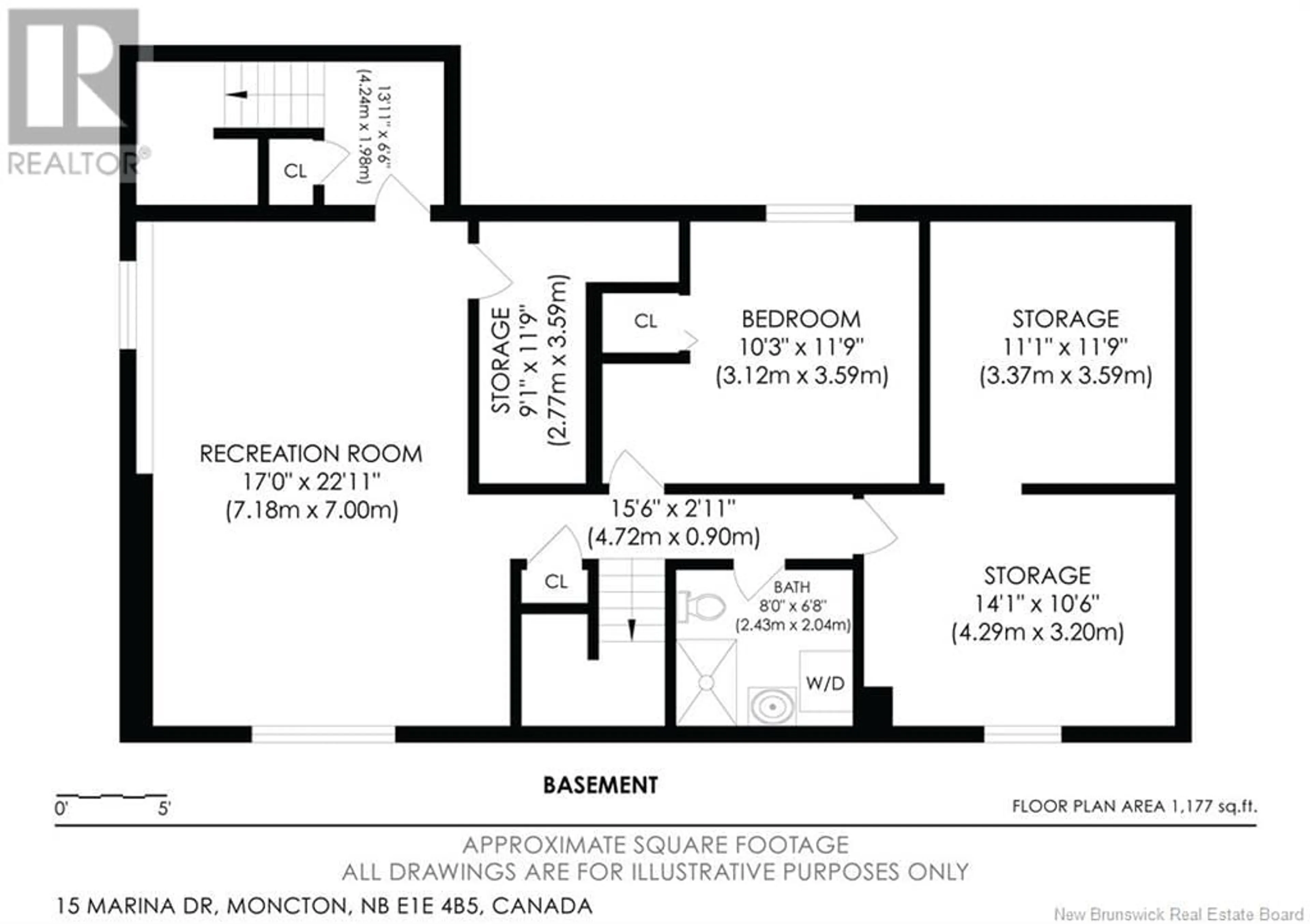 Floor plan for 15 Marina Drive, Moncton New Brunswick E1E4B5