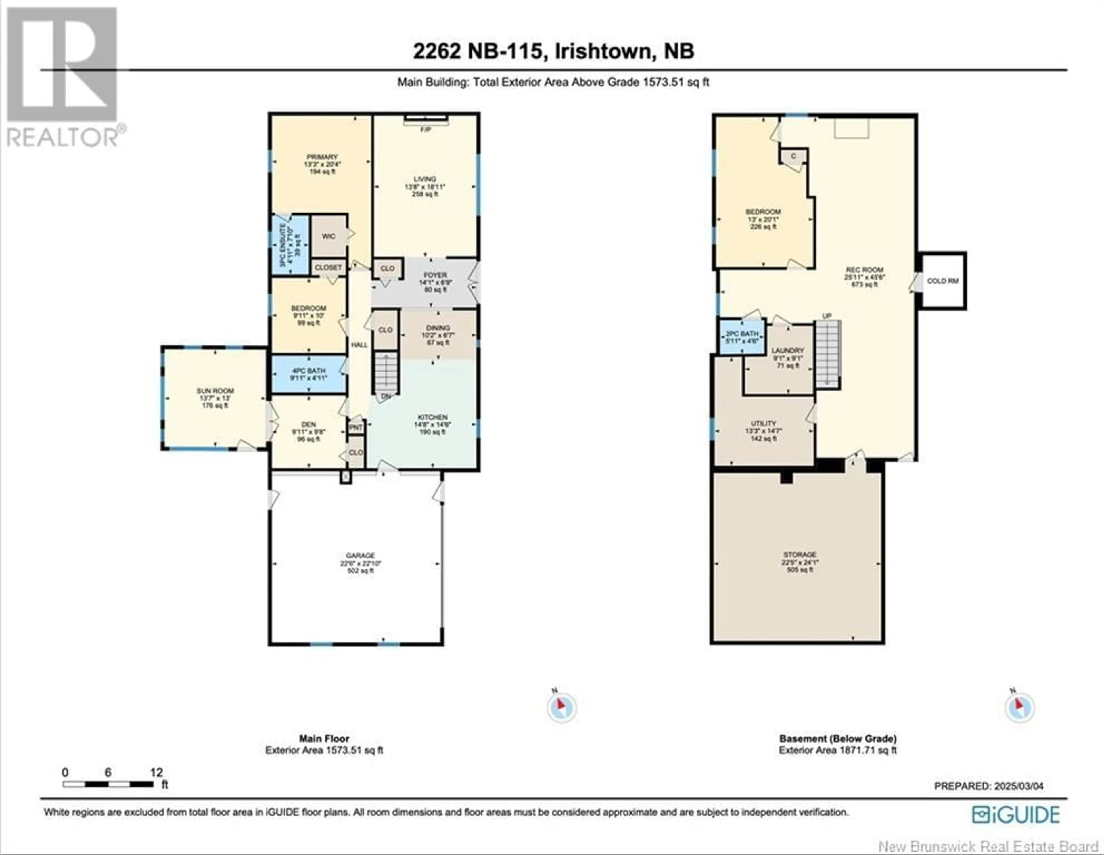 Floor plan for 2262 ROUTE 115, Irishtown New Brunswick E1H2L1