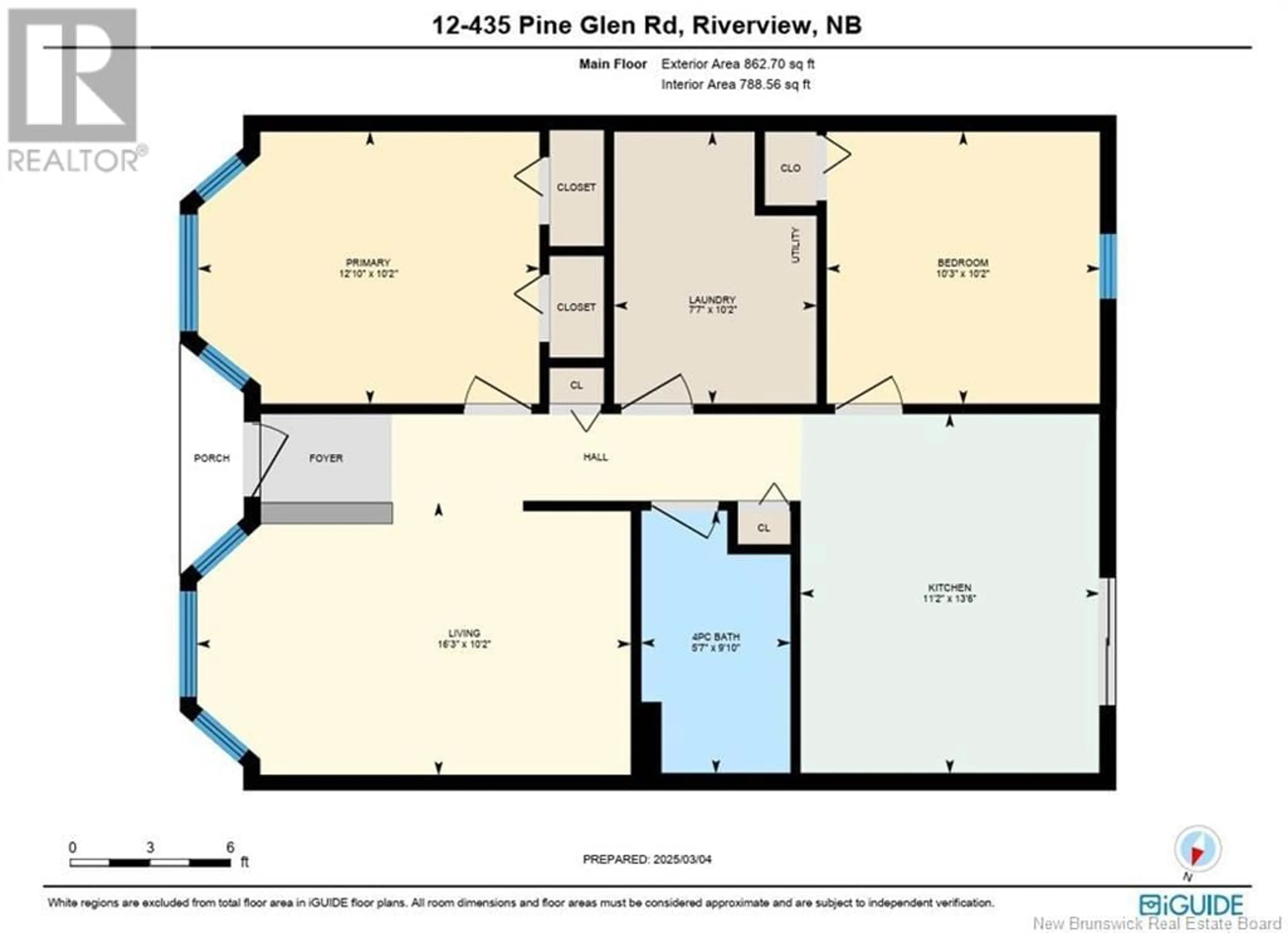 Floor plan for 12 - 435 PINE GLEN ROAD, Riverview New Brunswick E1B4J8