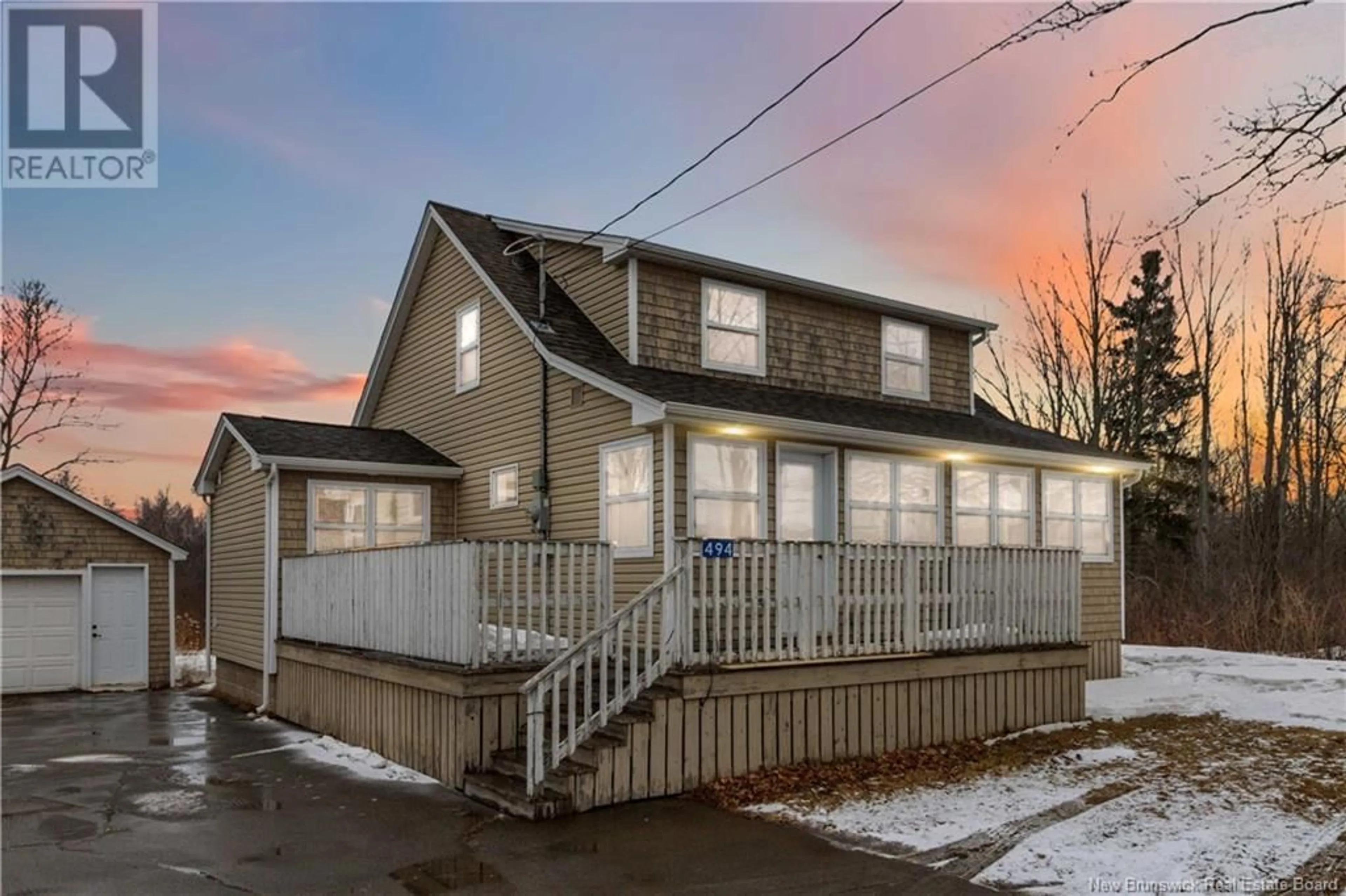 Home with vinyl exterior material, street for 494 MAIN STREET, Shediac New Brunswick E4T2G9