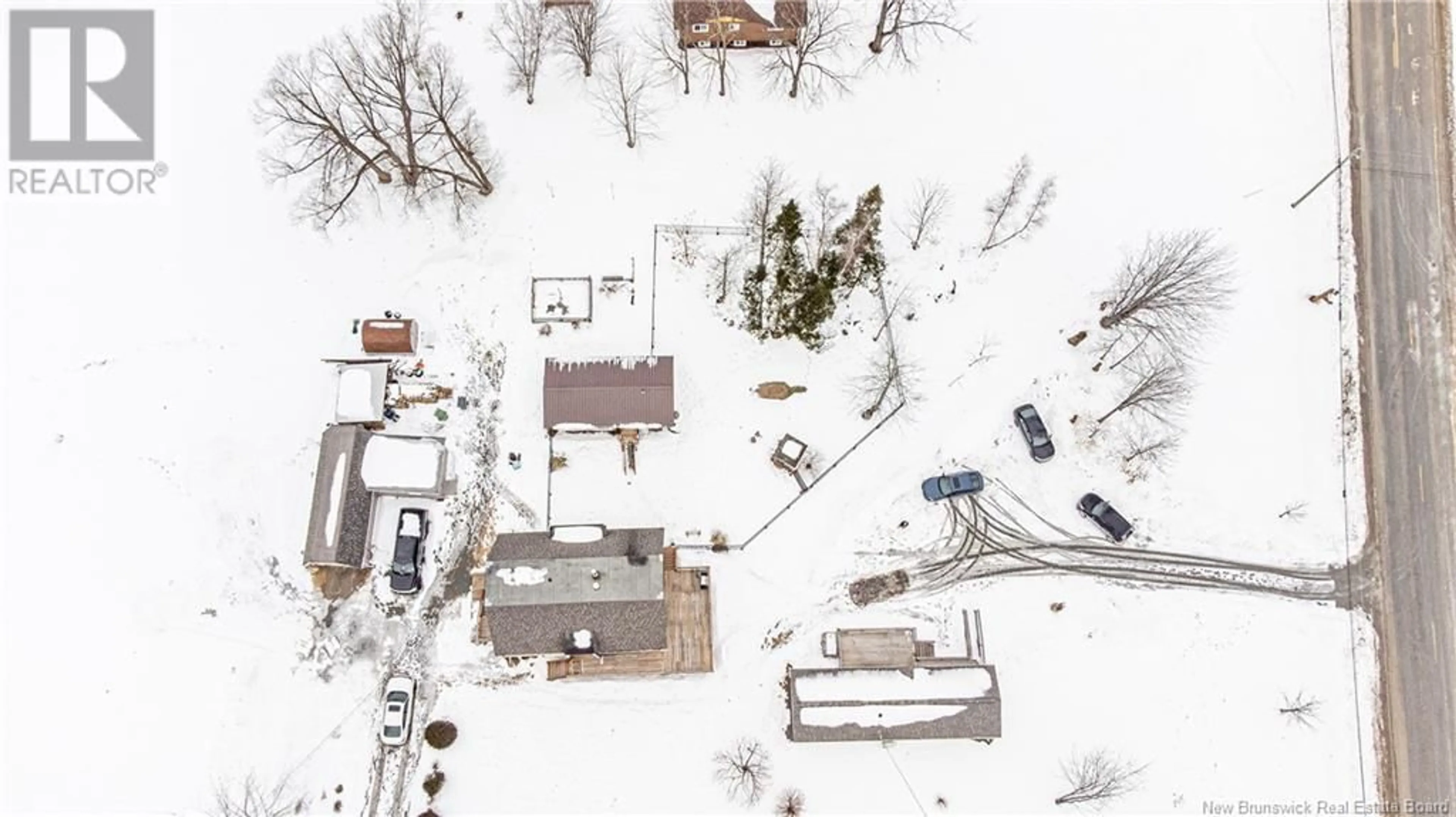 A pic from outside/outdoor area/front of a property/back of a property/a pic from drone, street for 10 B Donovan's Drive, Charters Settlement New Brunswick E3C1T1