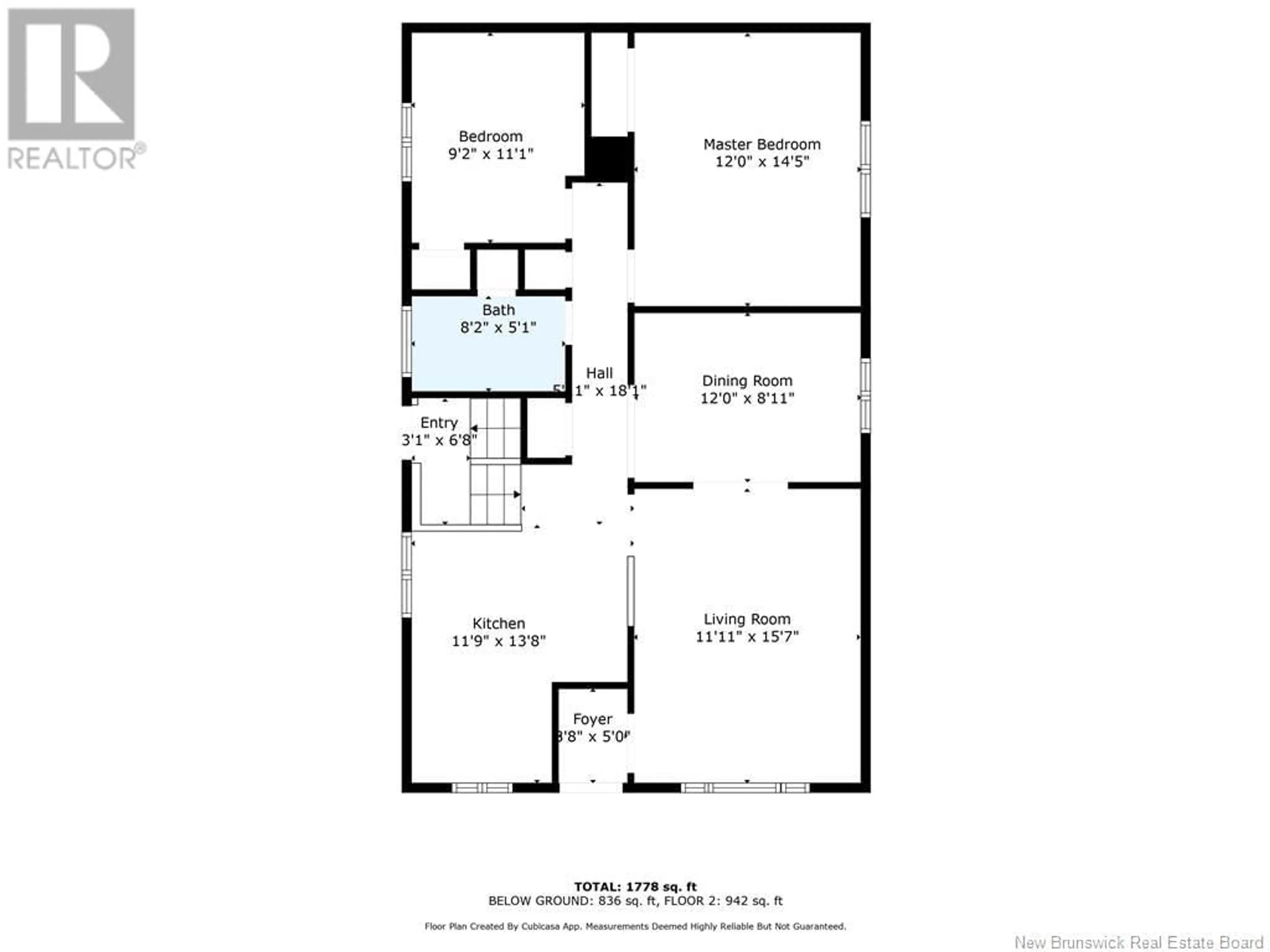 Floor plan for 1959 Hinton, Bathurst New Brunswick E2A4G3