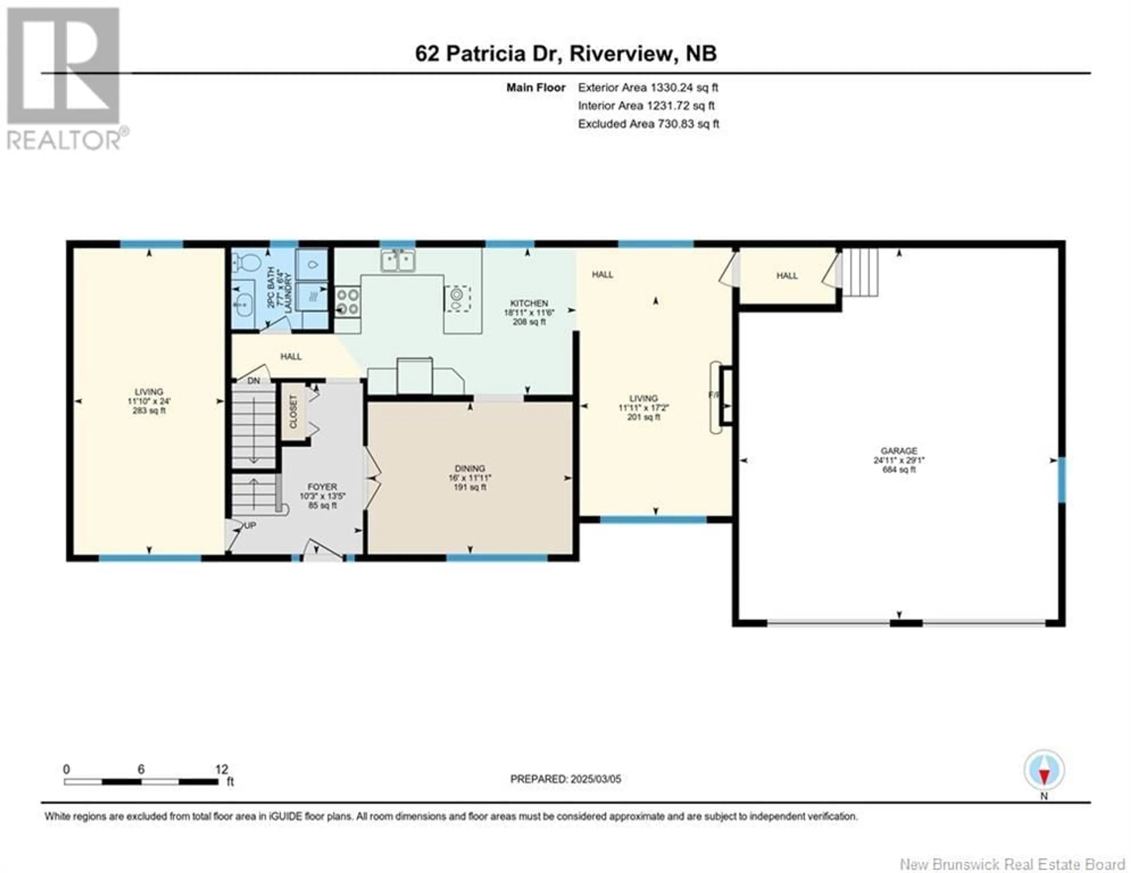 Floor plan for 62 PATRICIA DRIVE, Riverview New Brunswick E1C5C8