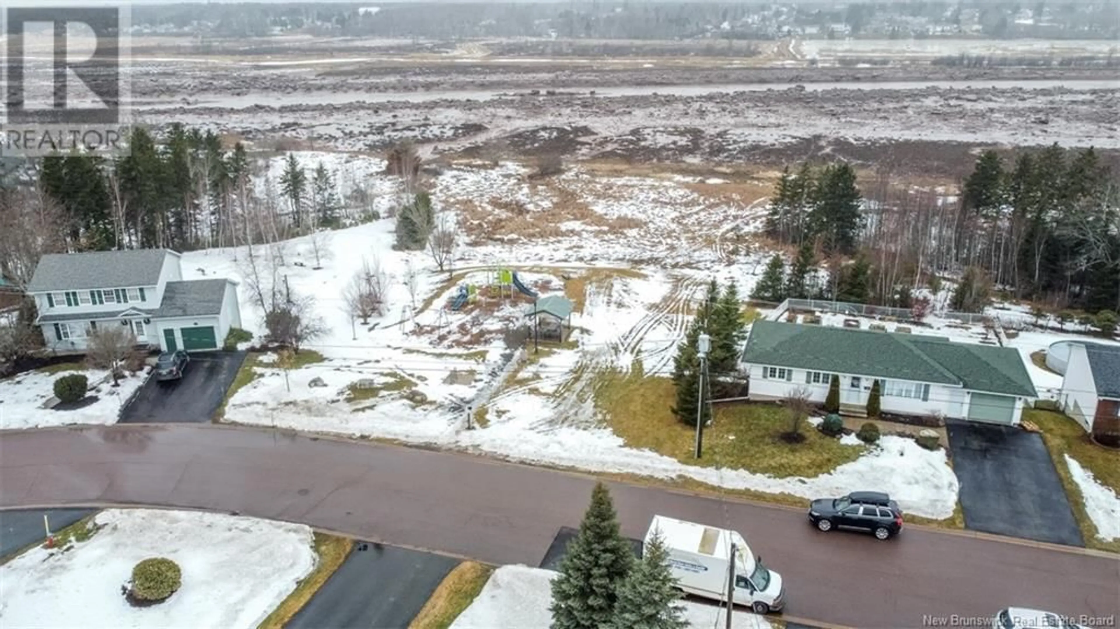 A pic from outside/outdoor area/front of a property/back of a property/a pic from drone, mountain view for 134 Patricia Drive, Riverview New Brunswick E1B5C9